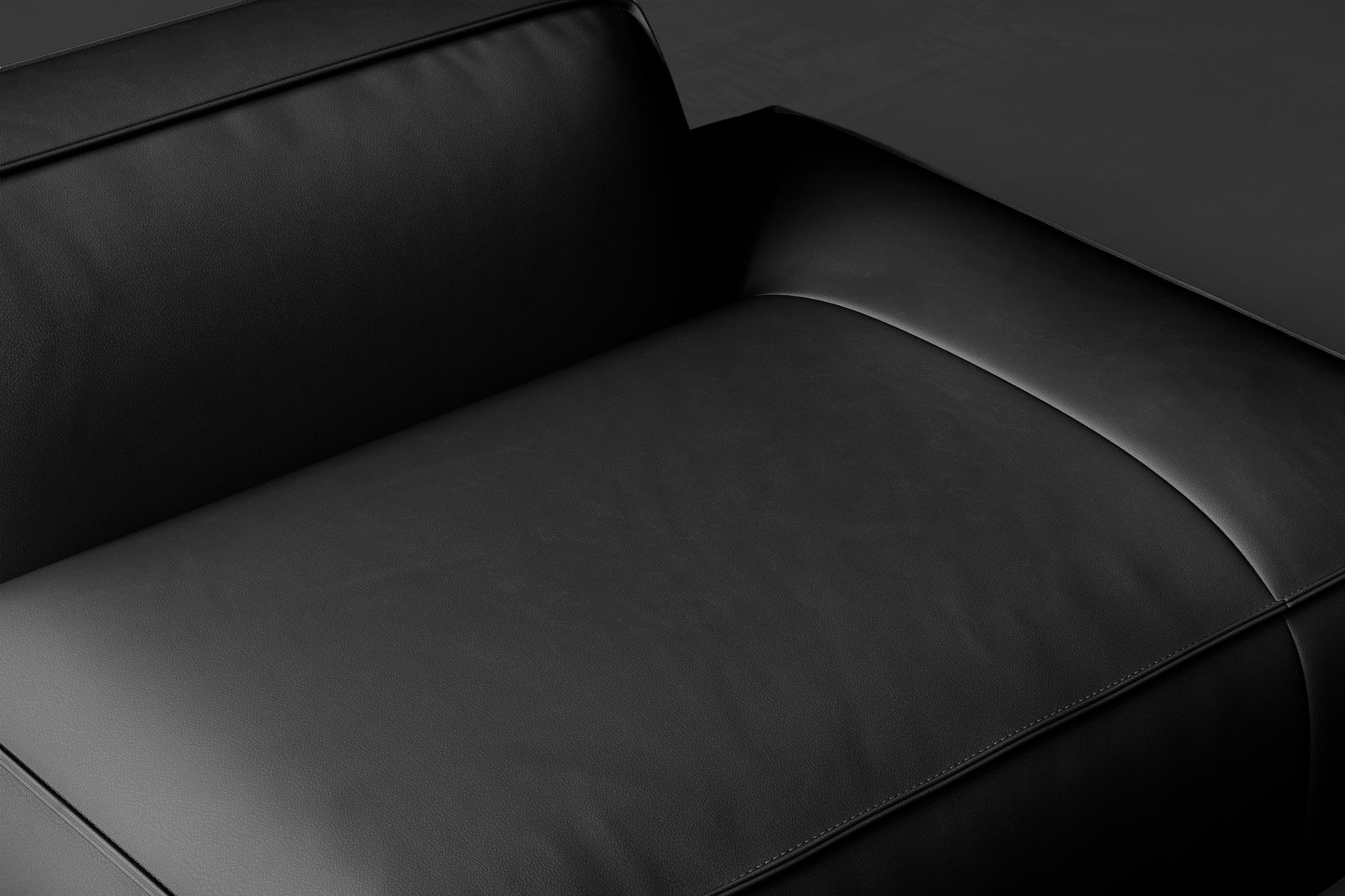Allodi Full-aniline Leather Right Open-End Sofa Module with Feather-Filled