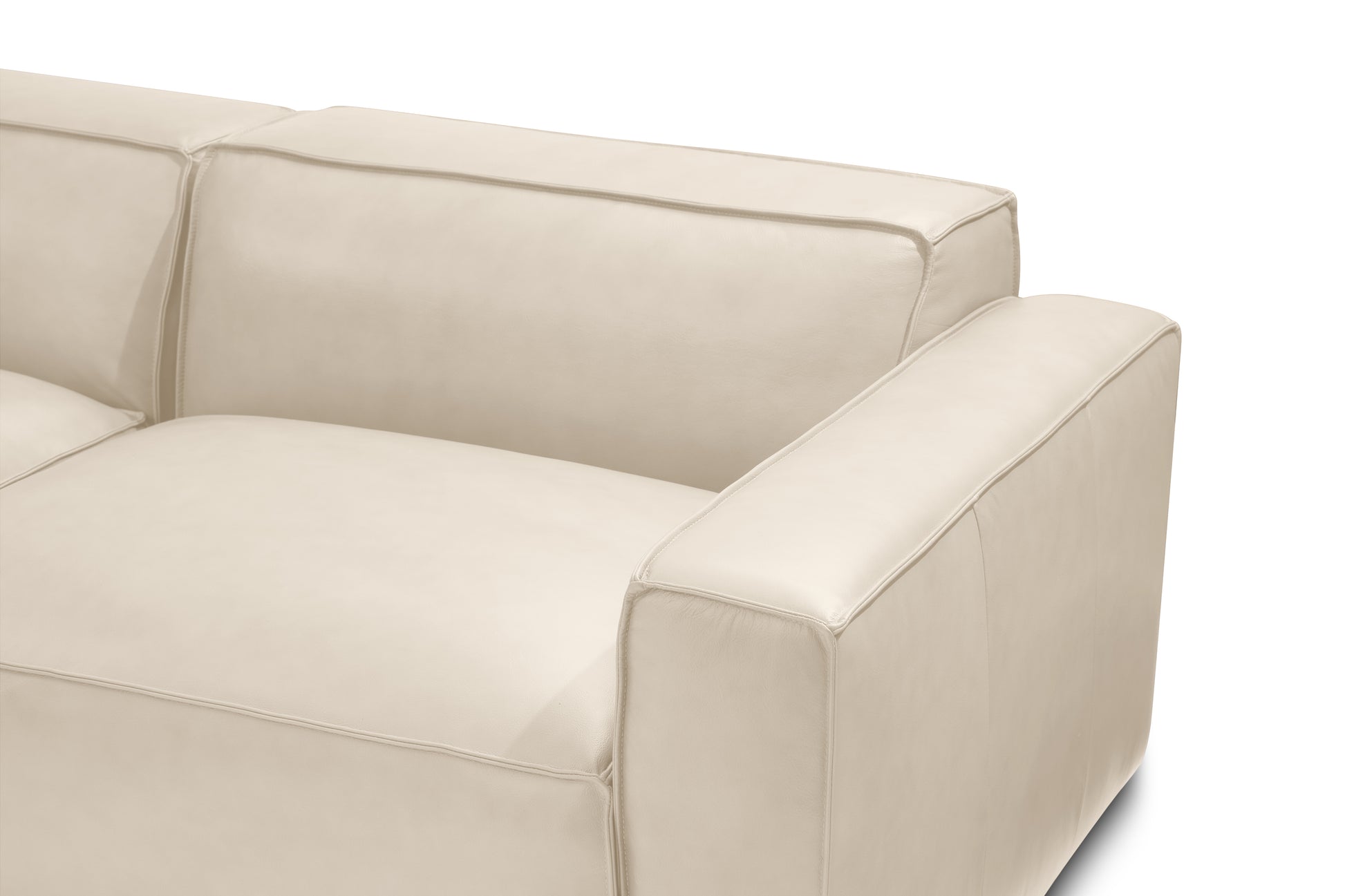 Allodi Full-aniline Leather Modular Extended Sectional Sofa with Feather-Filled