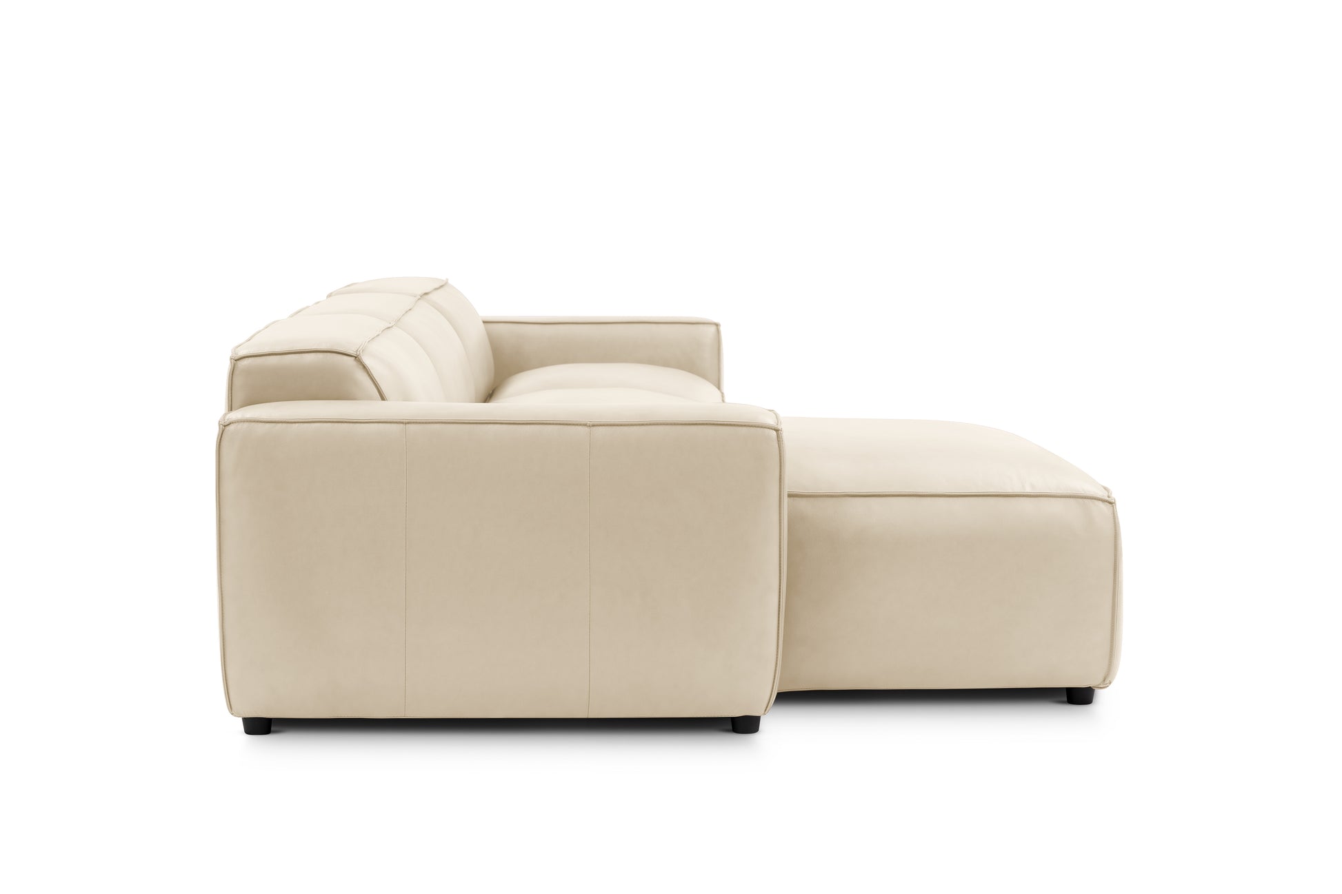 Allodi Full-aniline Leather Modular Sectional Sofa with Feather-Filled