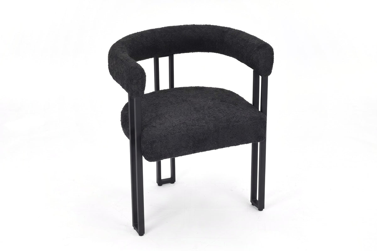 Soft Black Bouclé