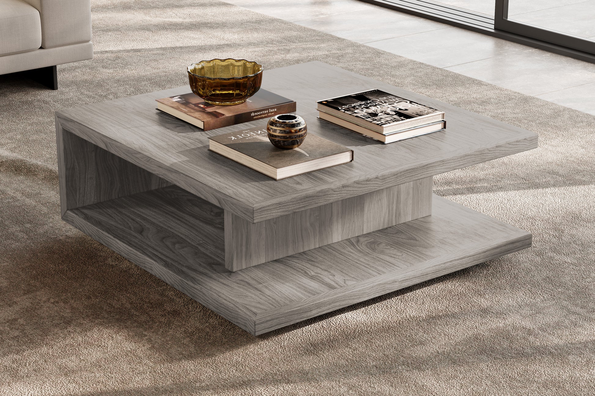 Muri solid and veneered wood Coffee Table & Storage Design