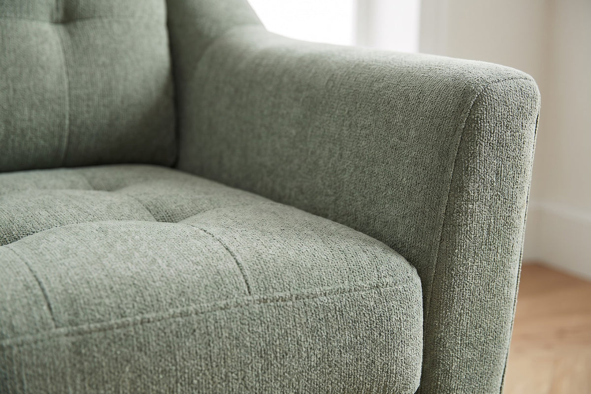 Waffle-Stitch Tufting in Sage Chenille