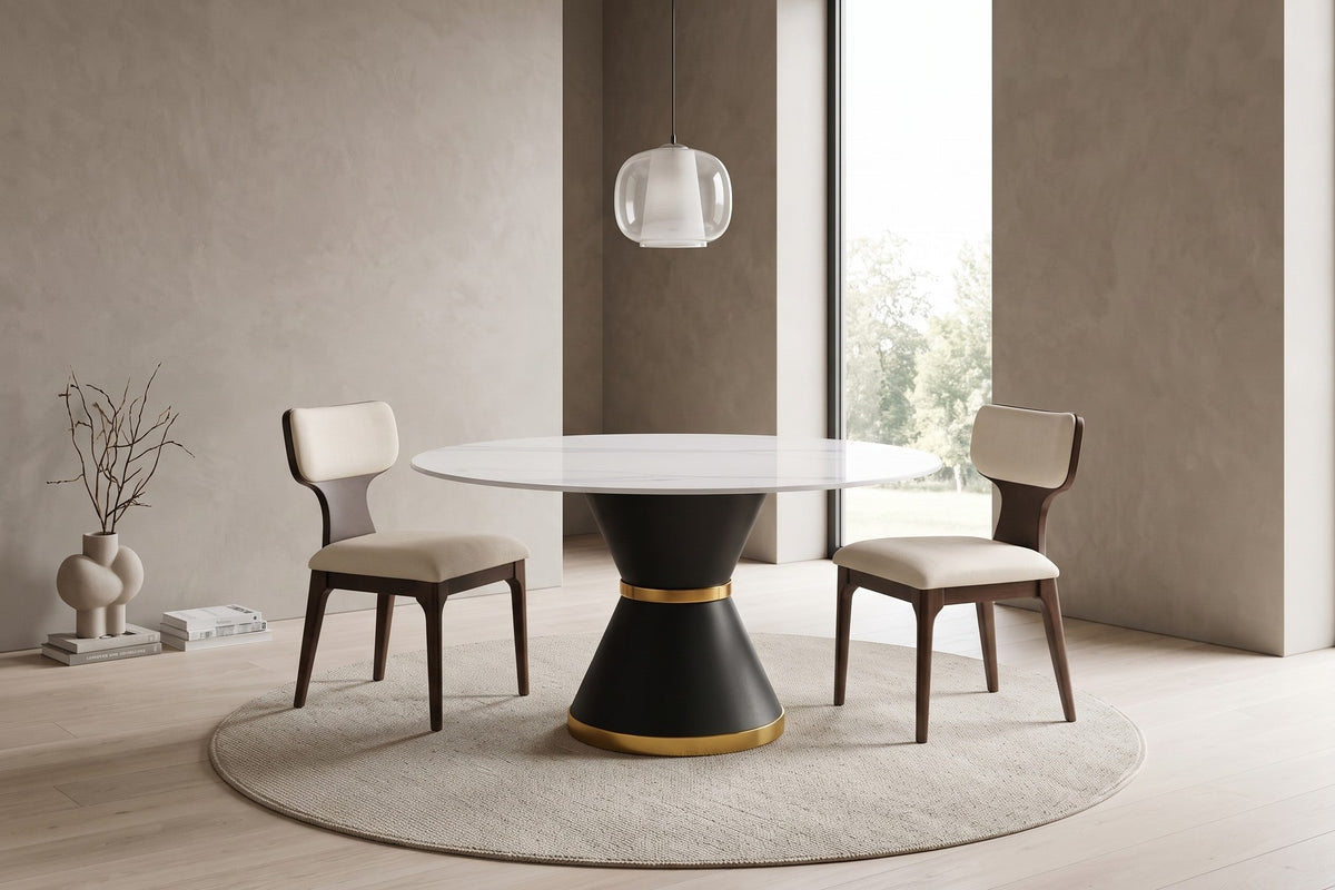 Orsay Round Sintered Stone Dining Table