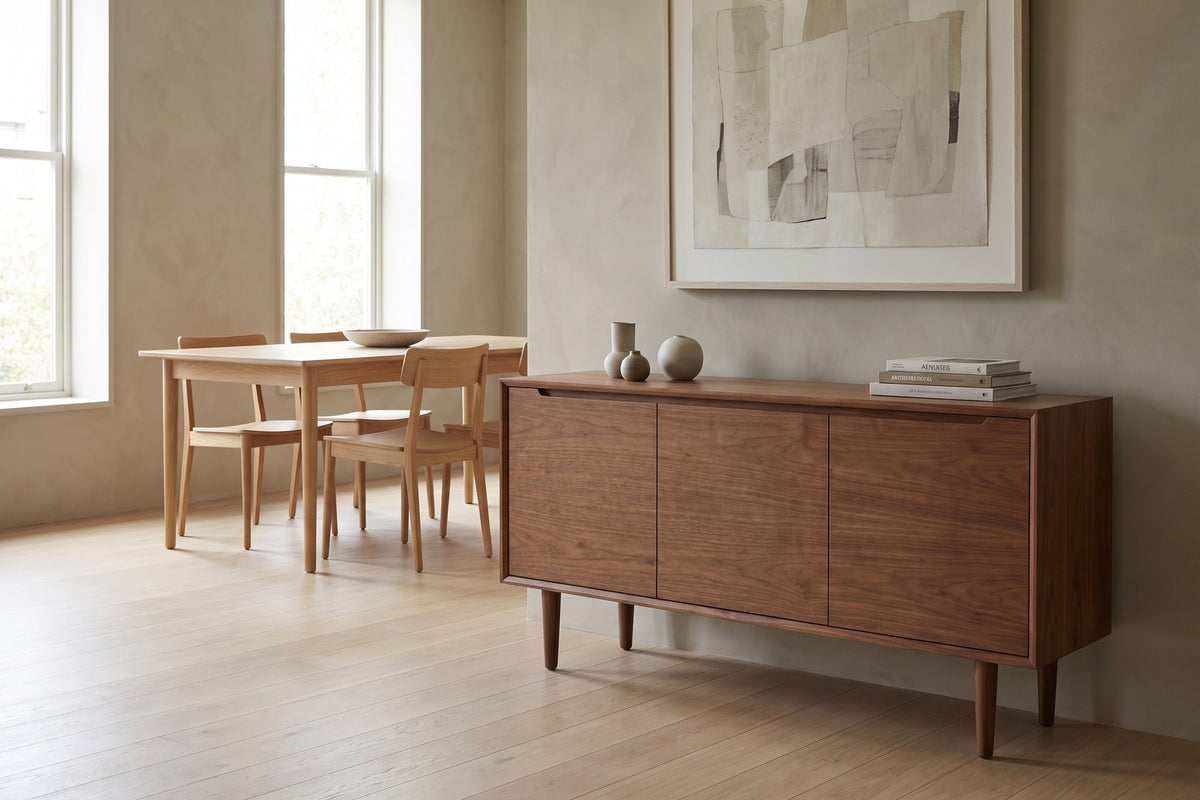 Quimper Walnut Sideboard in a home