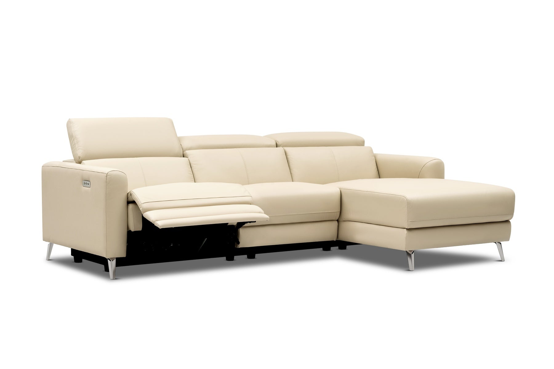 Laurent Nordic Royal Hygge™ Leather Reclining Sectional Sofa
