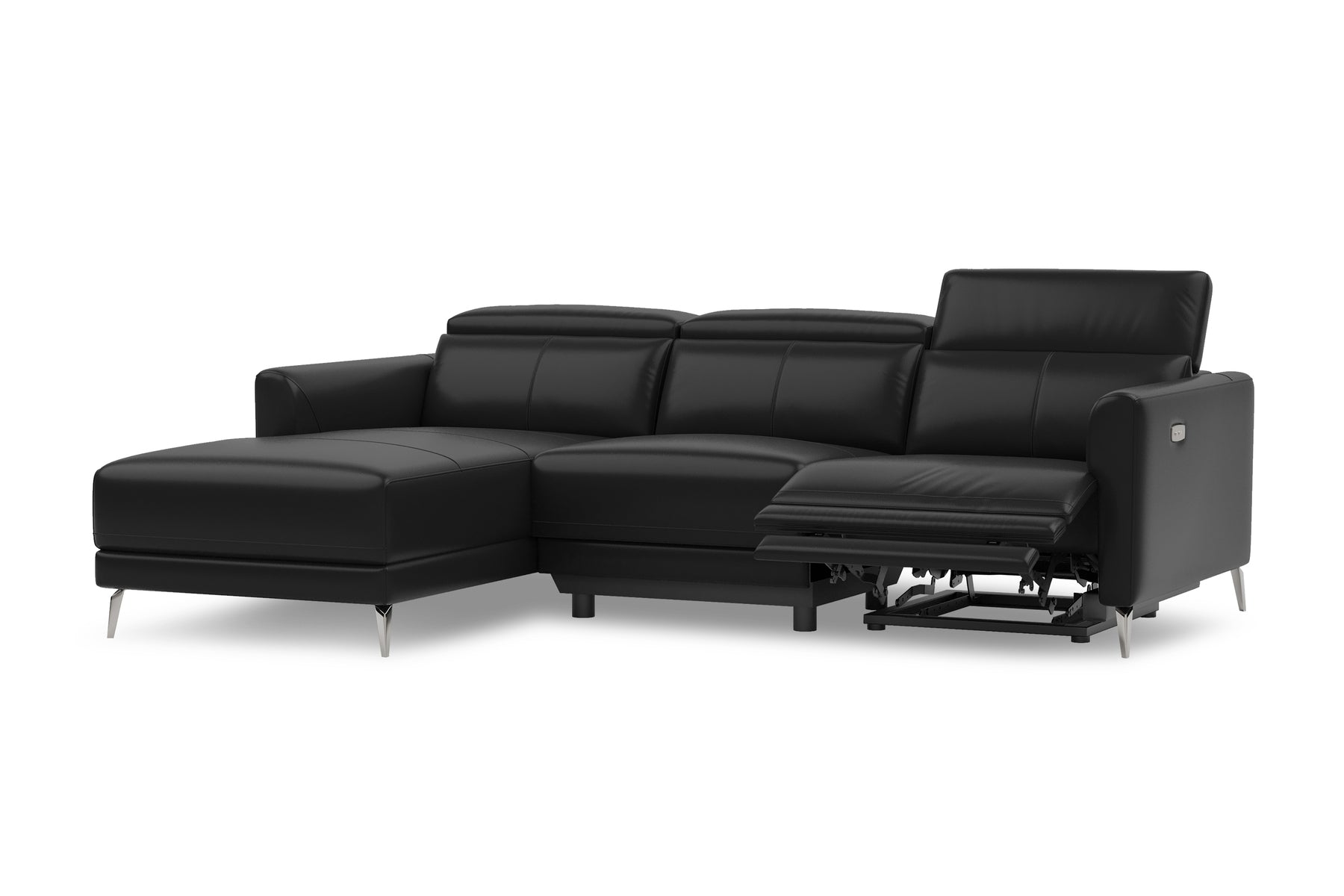 Laurent Nordic Royal Hygge™ Leather Reclining Sectional Sofa