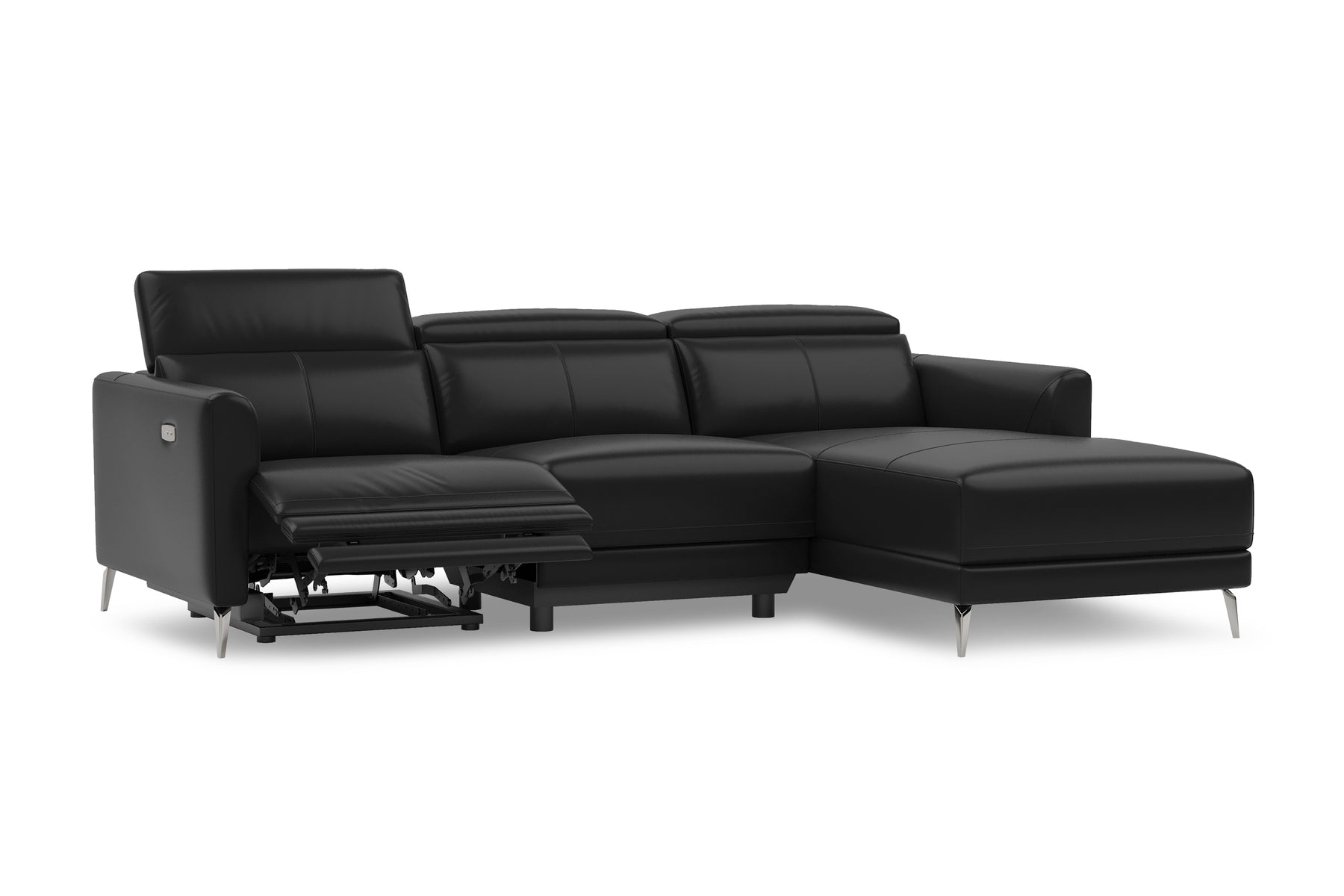 Laurent Nordic Royal Hygge™ Leather Reclining Sectional Sofa