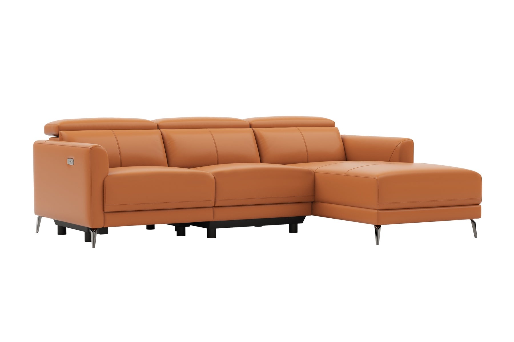 Laurent Nordic Royal Hygge™ Leather Reclining Sectional Sofa