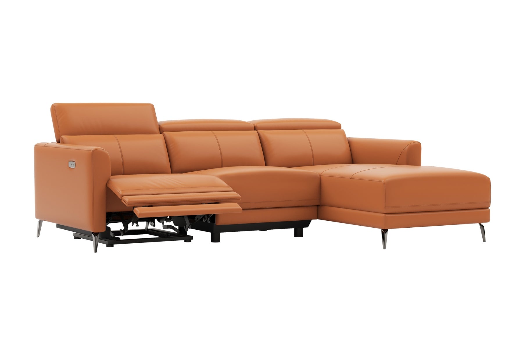 Laurent Nordic Royal Hygge™ Leather Reclining Sectional Sofa