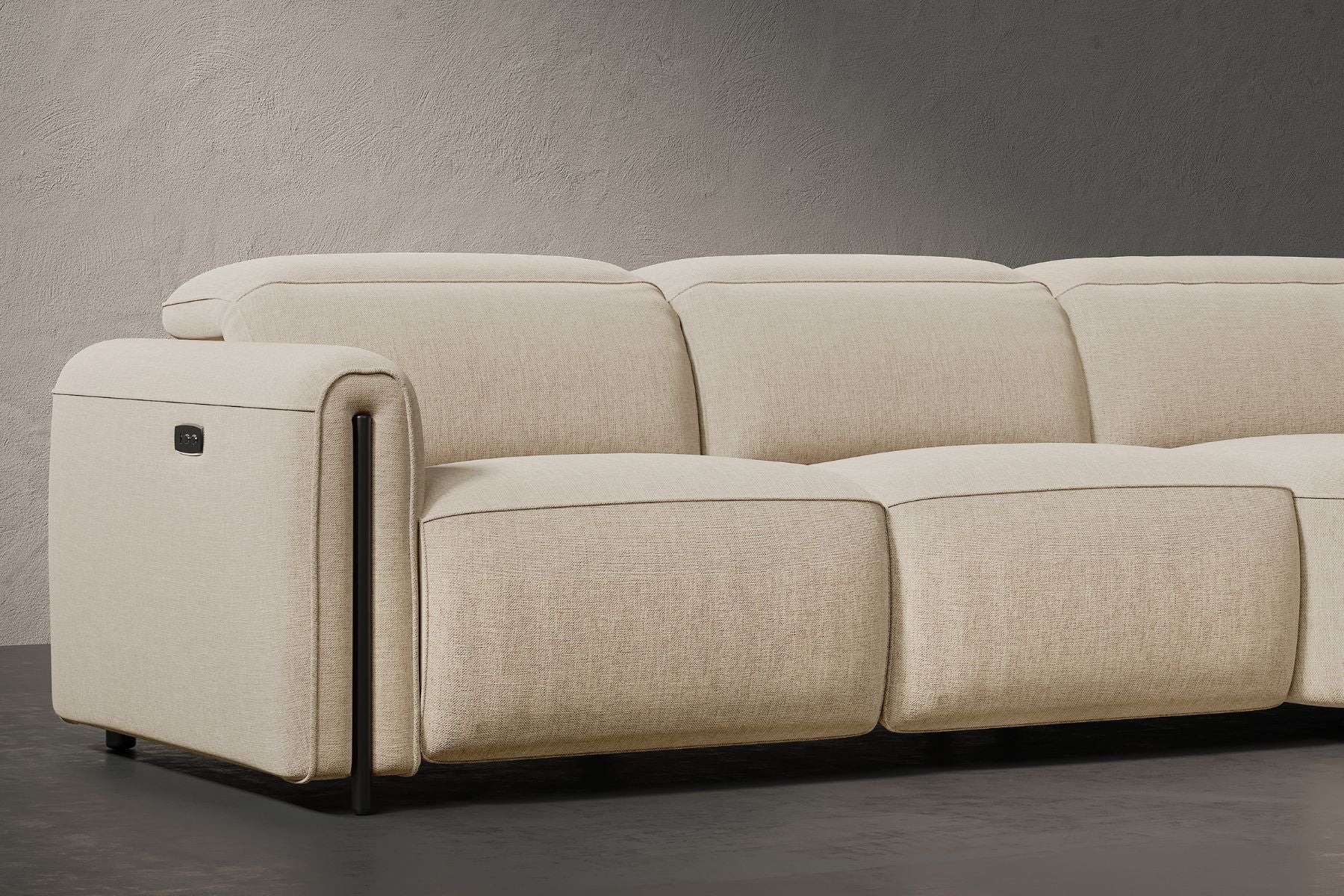 Ricci Cloud Fabric Recliner Sectional Sofa– Luxury Meets Smart Comfort