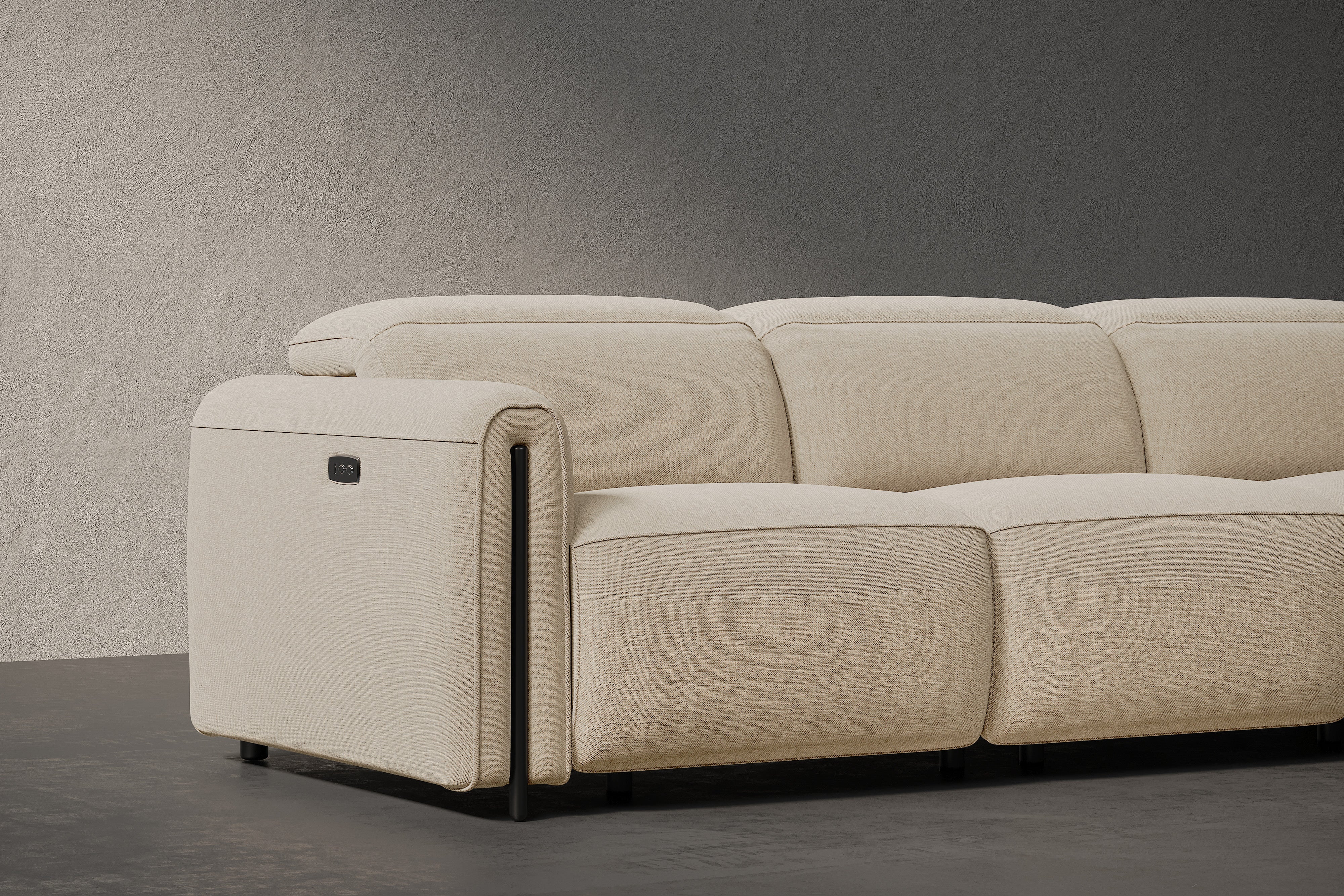 Octavia Fabric Reclining Cloud Sofa