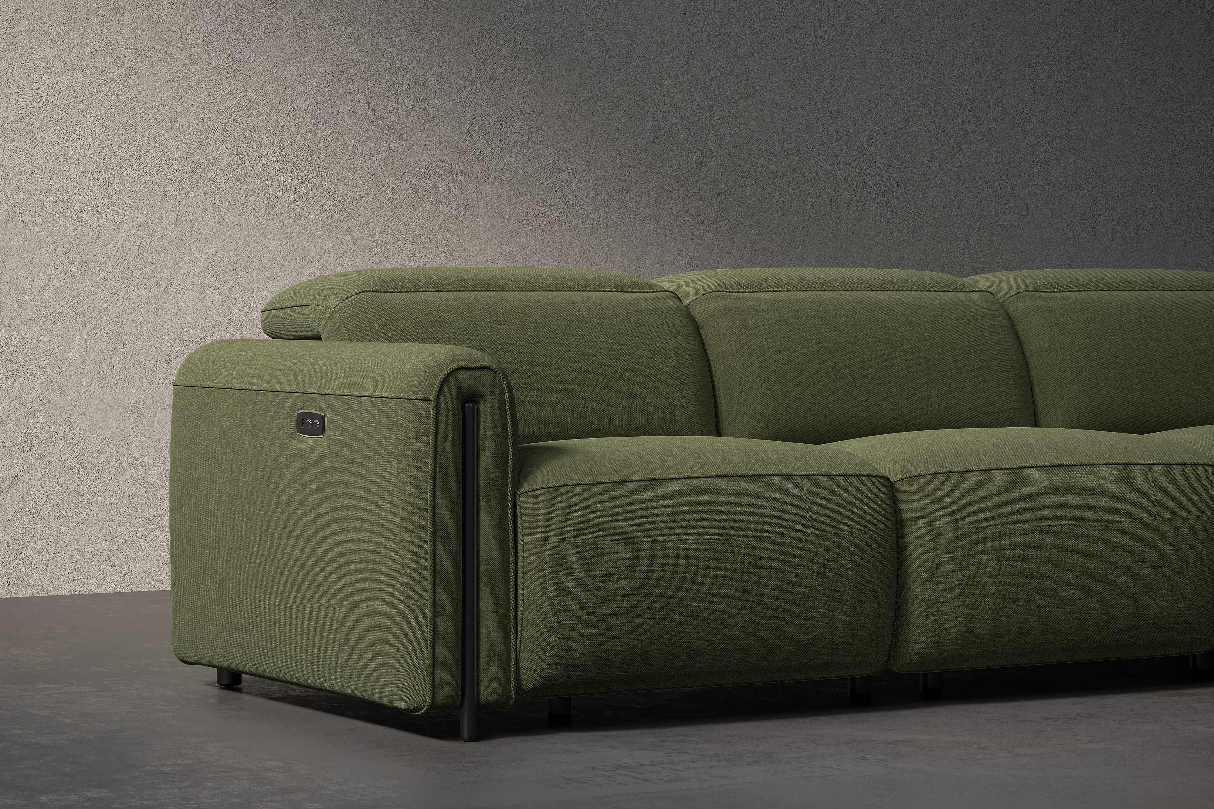 Octavia Fabric Reclining Cloud Sofa