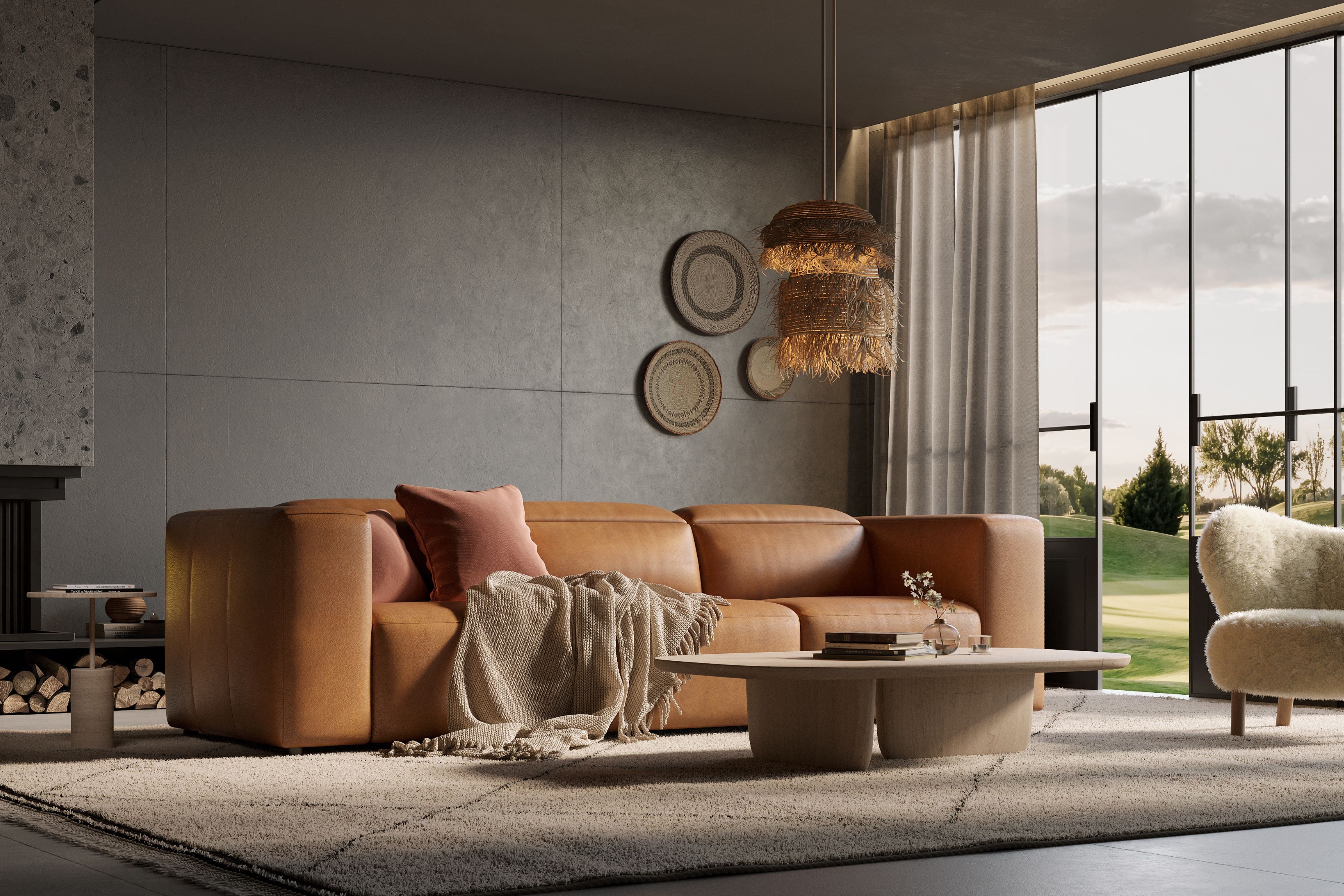 Chaumet Scandinavian Heritage Royal Zero-Wall Power Recliner Sofa