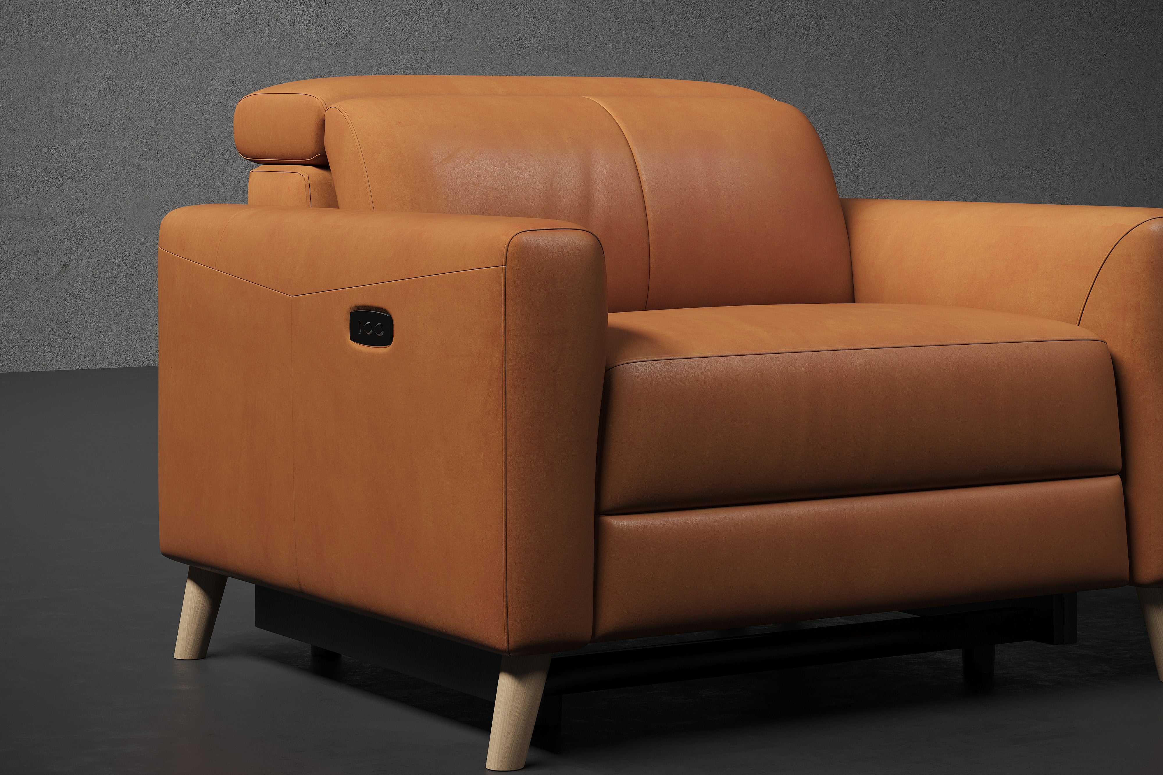 Elodie Leather Recliner Chair