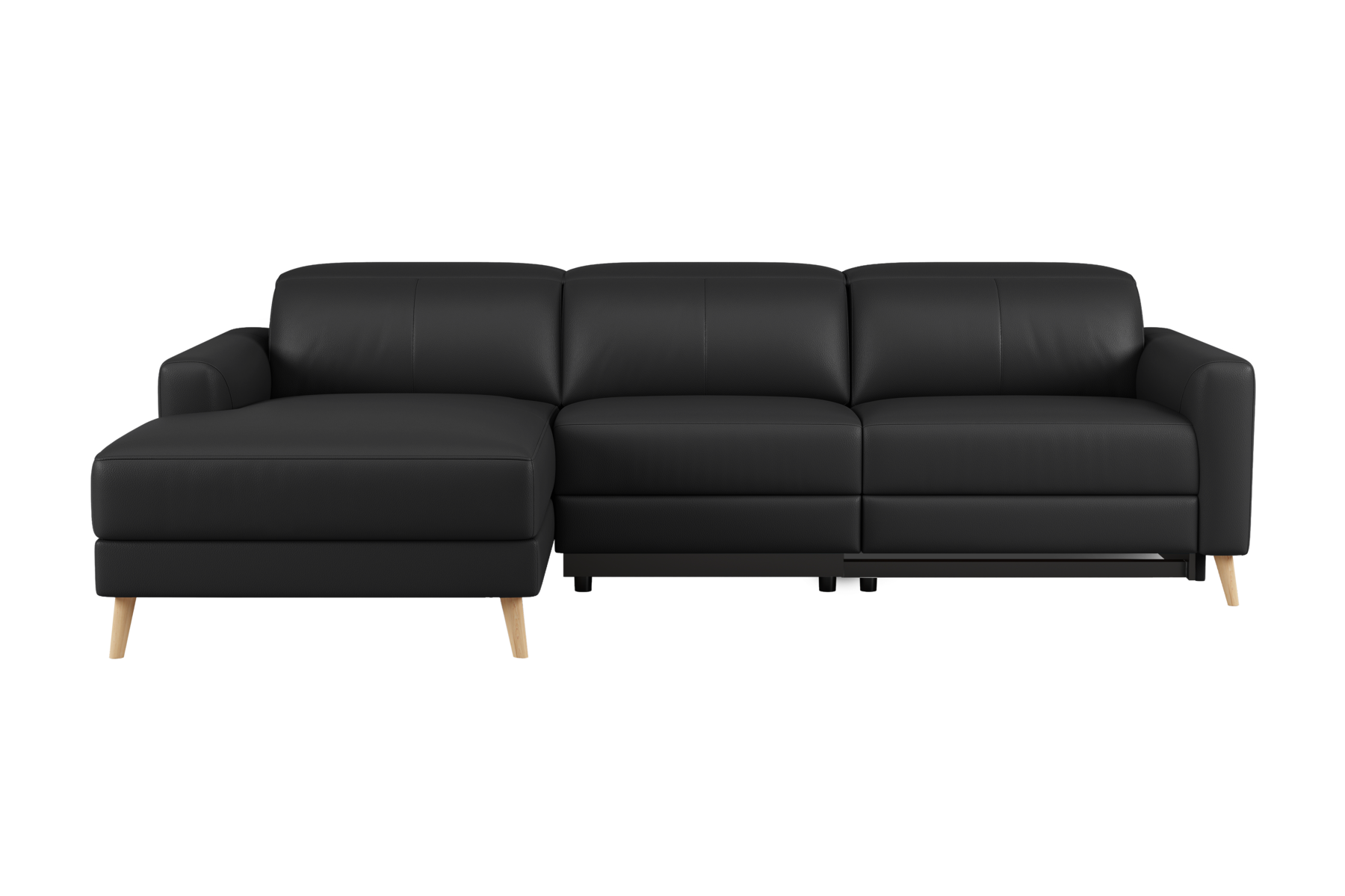 Ozanne Leather Power Reclining Sectional Sofa