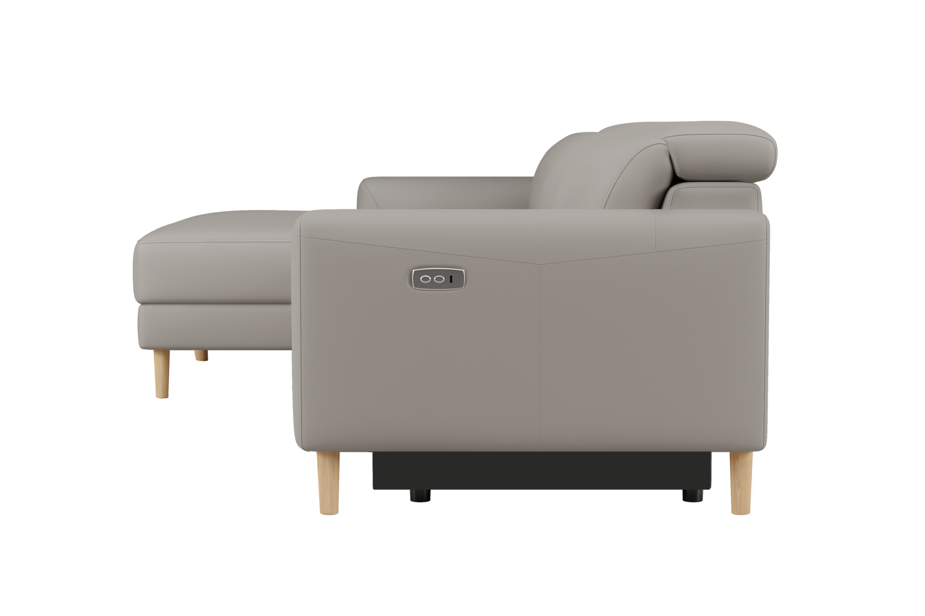Ozanne Leather Power Reclining Sectional Sofa