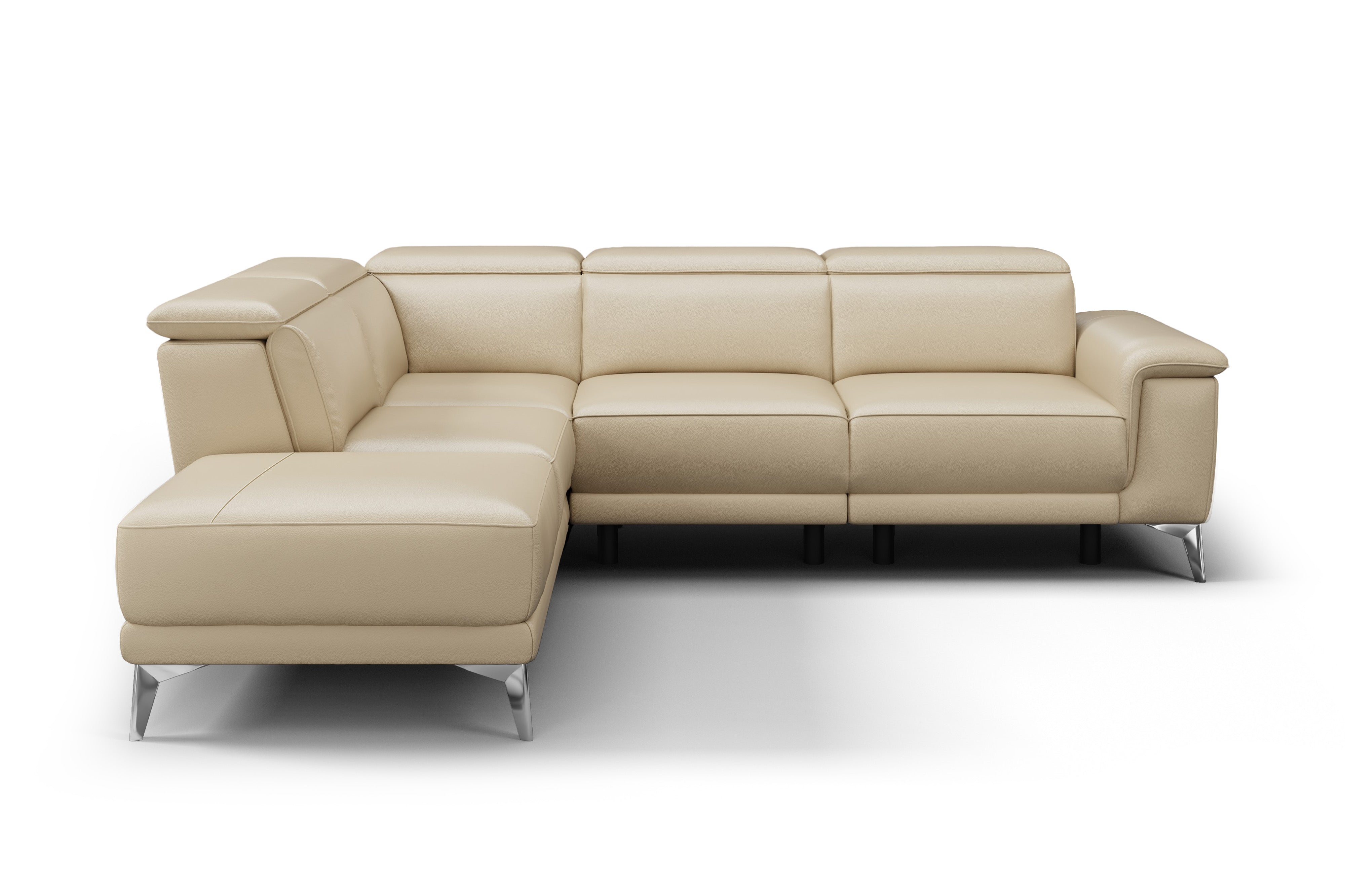 Pista Leather Reclining Sectional Sofa