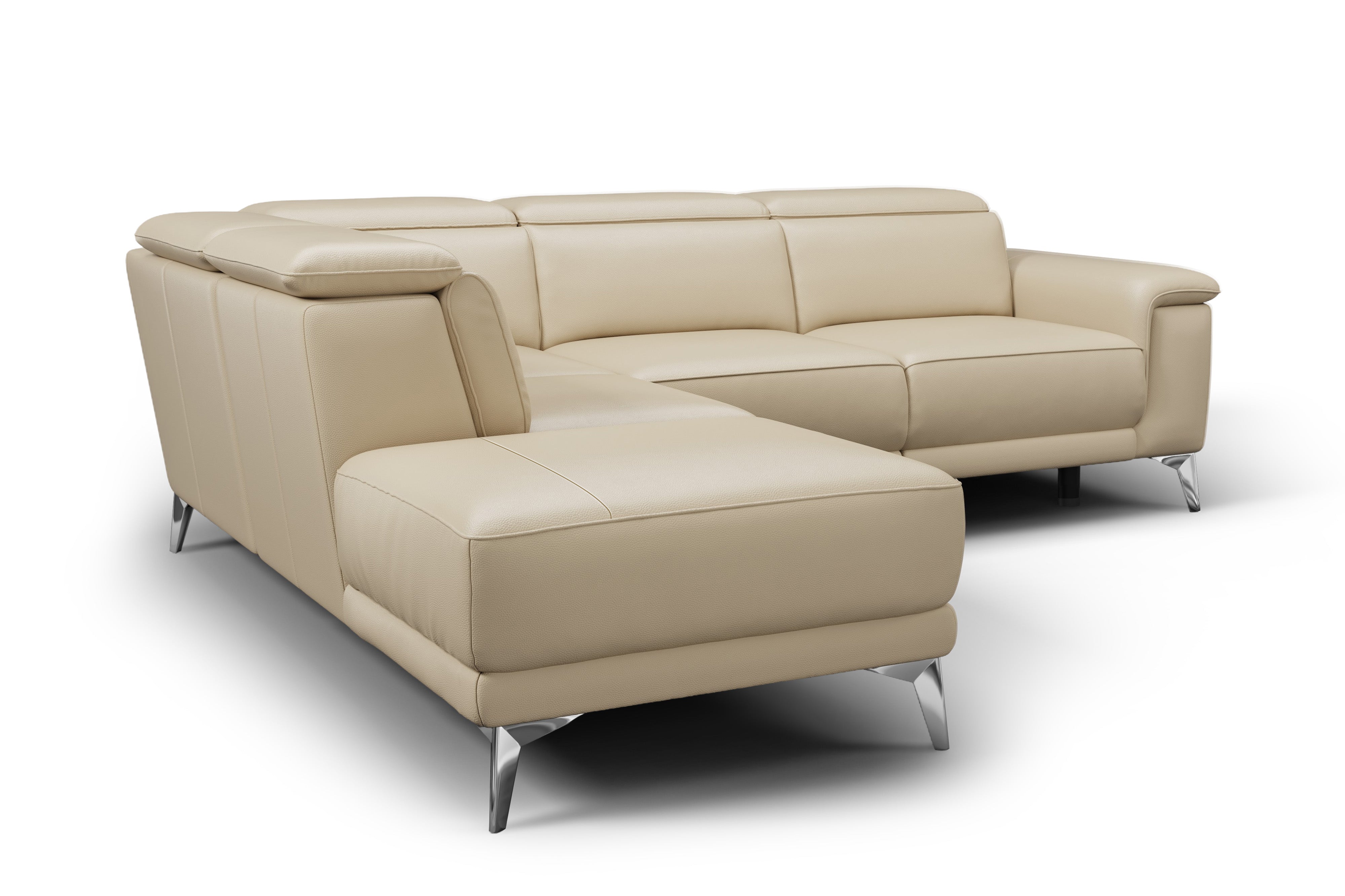 Pista Leather Reclining Sectional Sofa