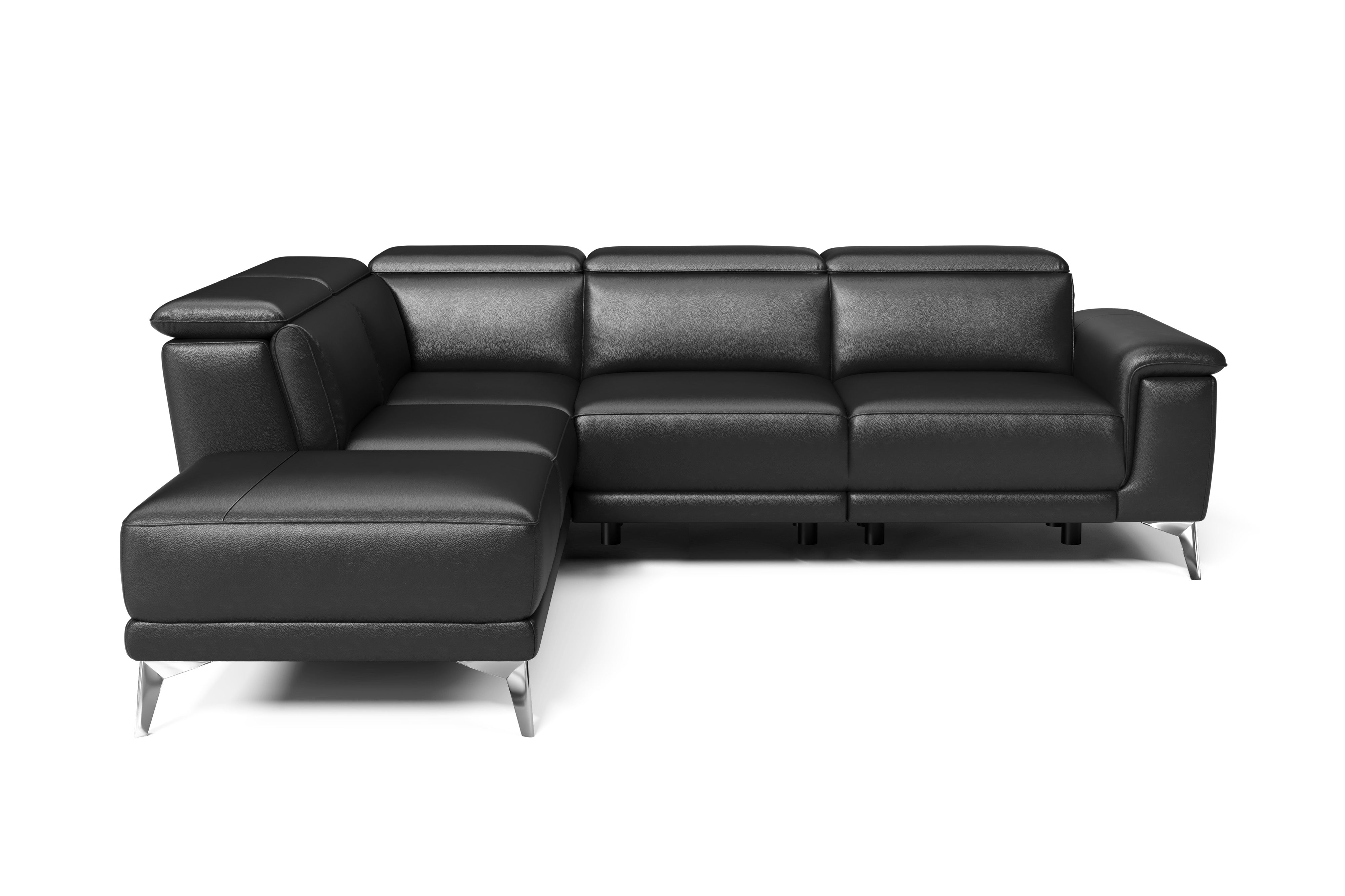 Pista Leather Reclining Sectional Sofa