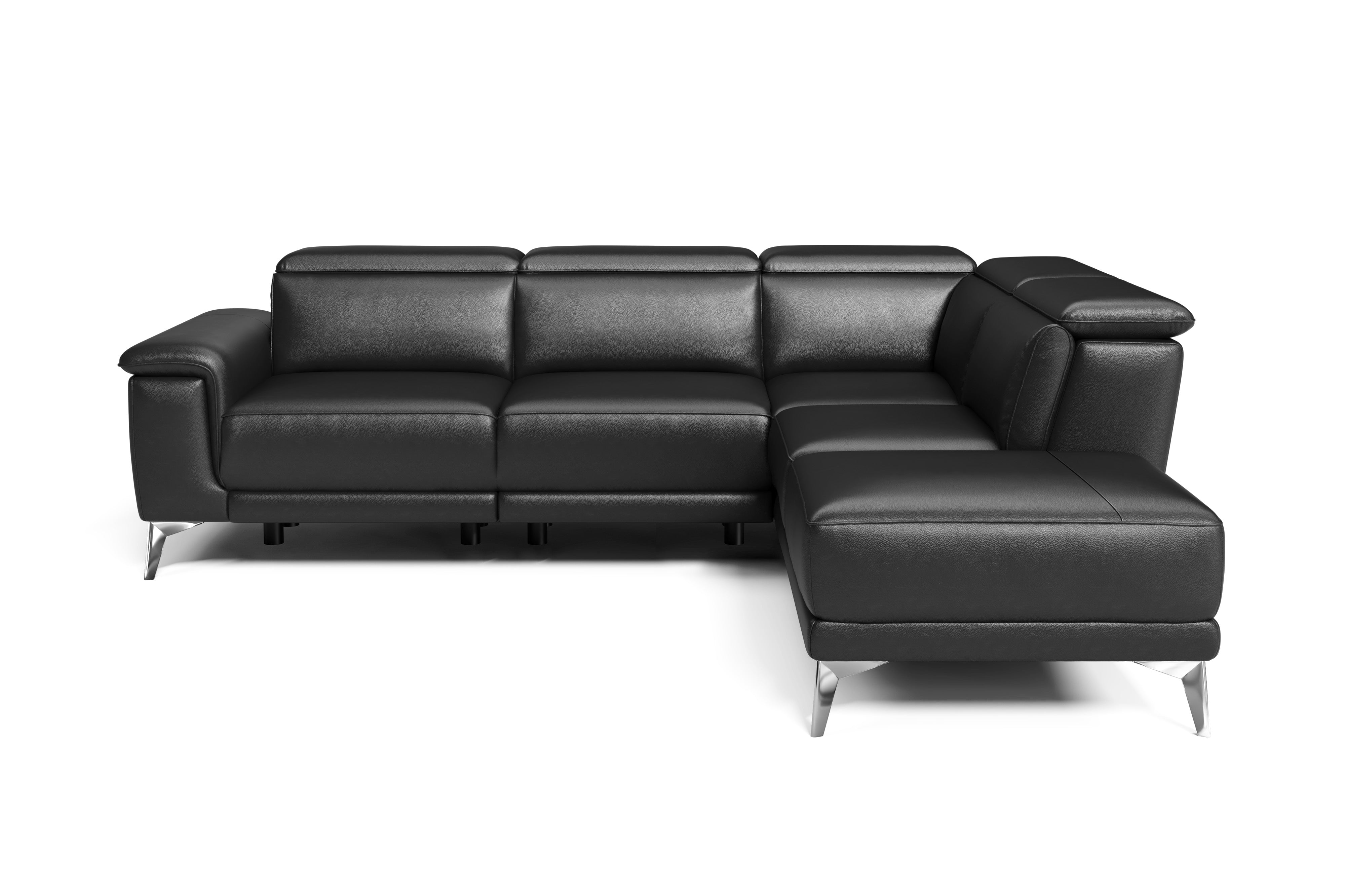 Pista Leather Reclining Sectional Sofa