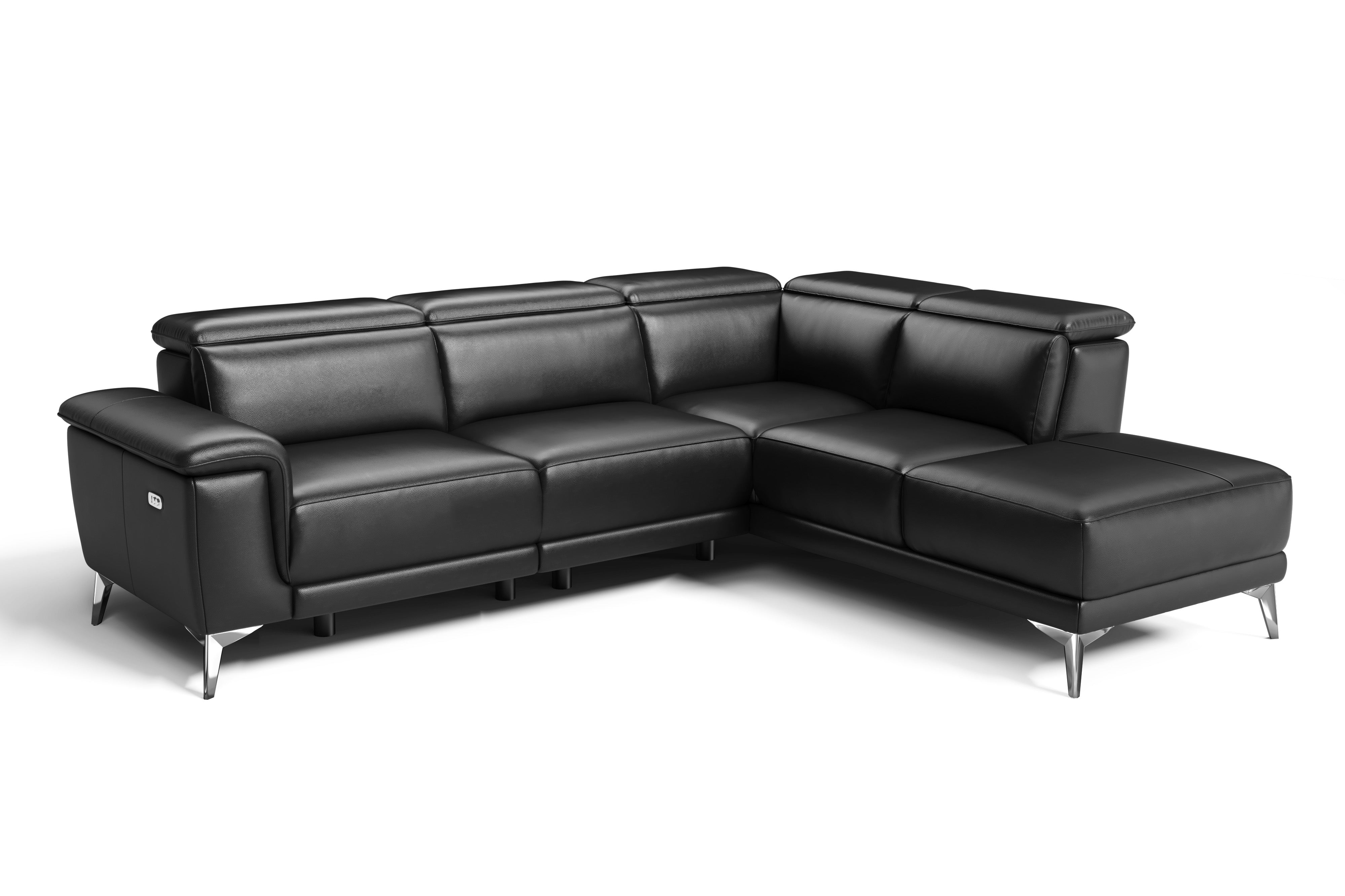 Pista Leather Reclining Sectional Sofa