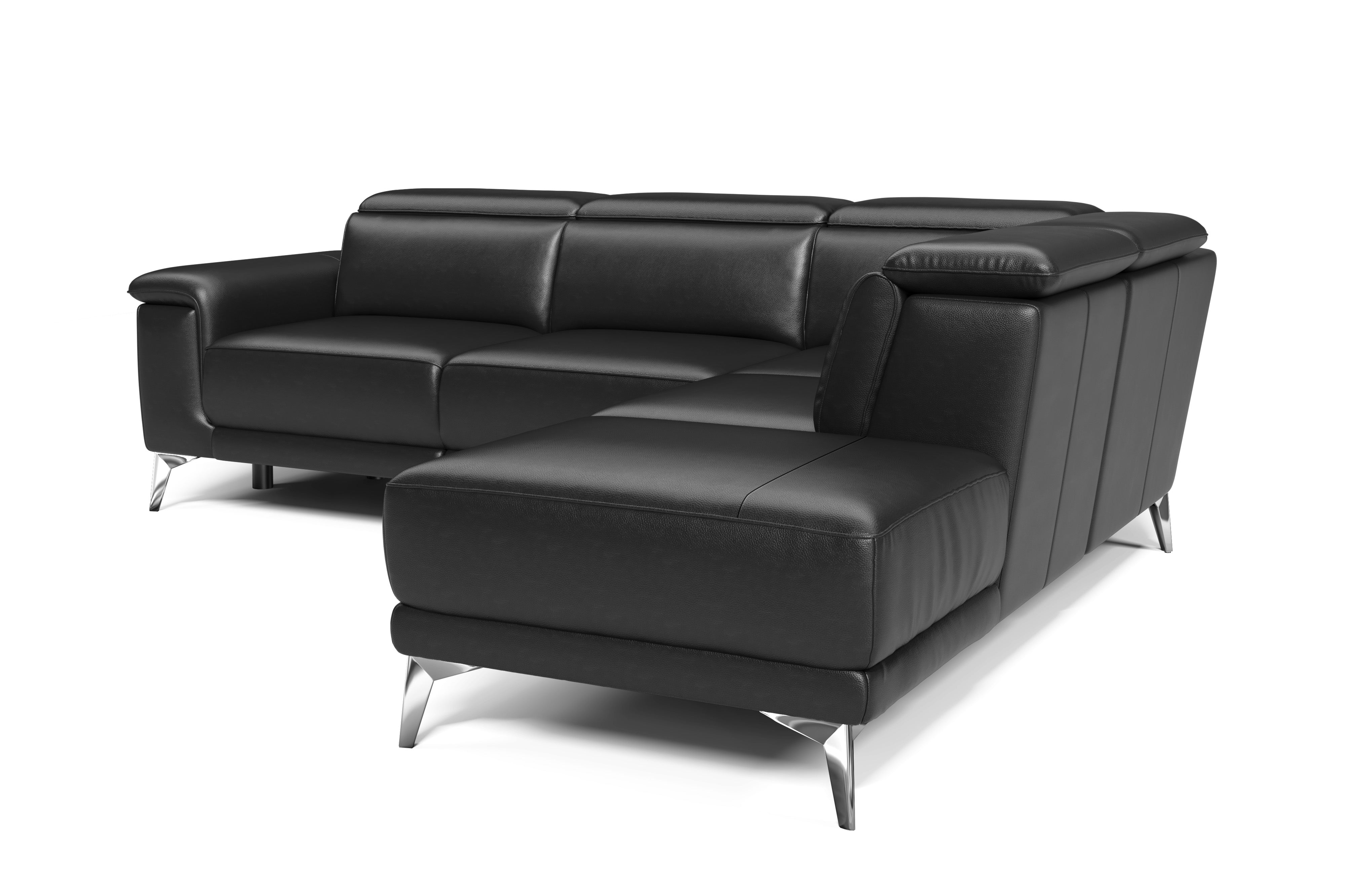 Pista Leather Reclining Sectional Sofa