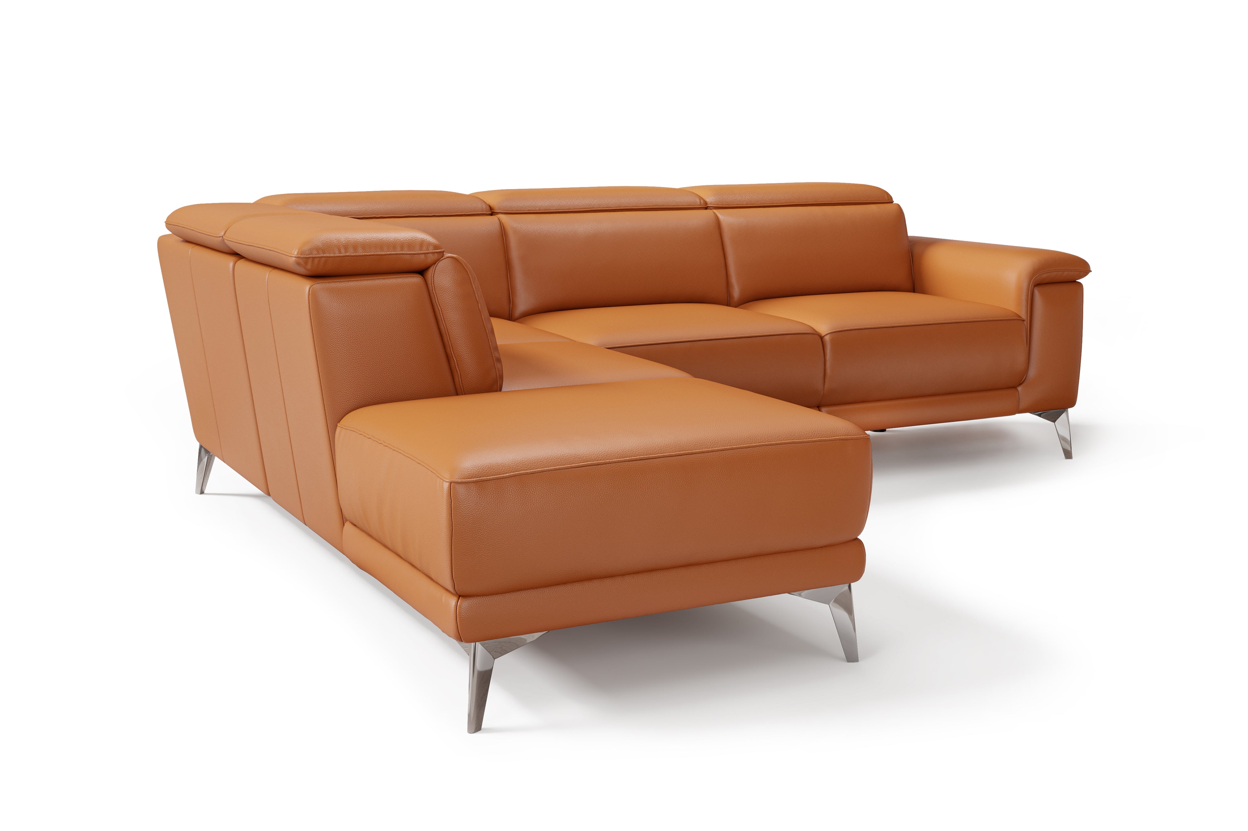 Pista Leather Reclining Sectional Sofa