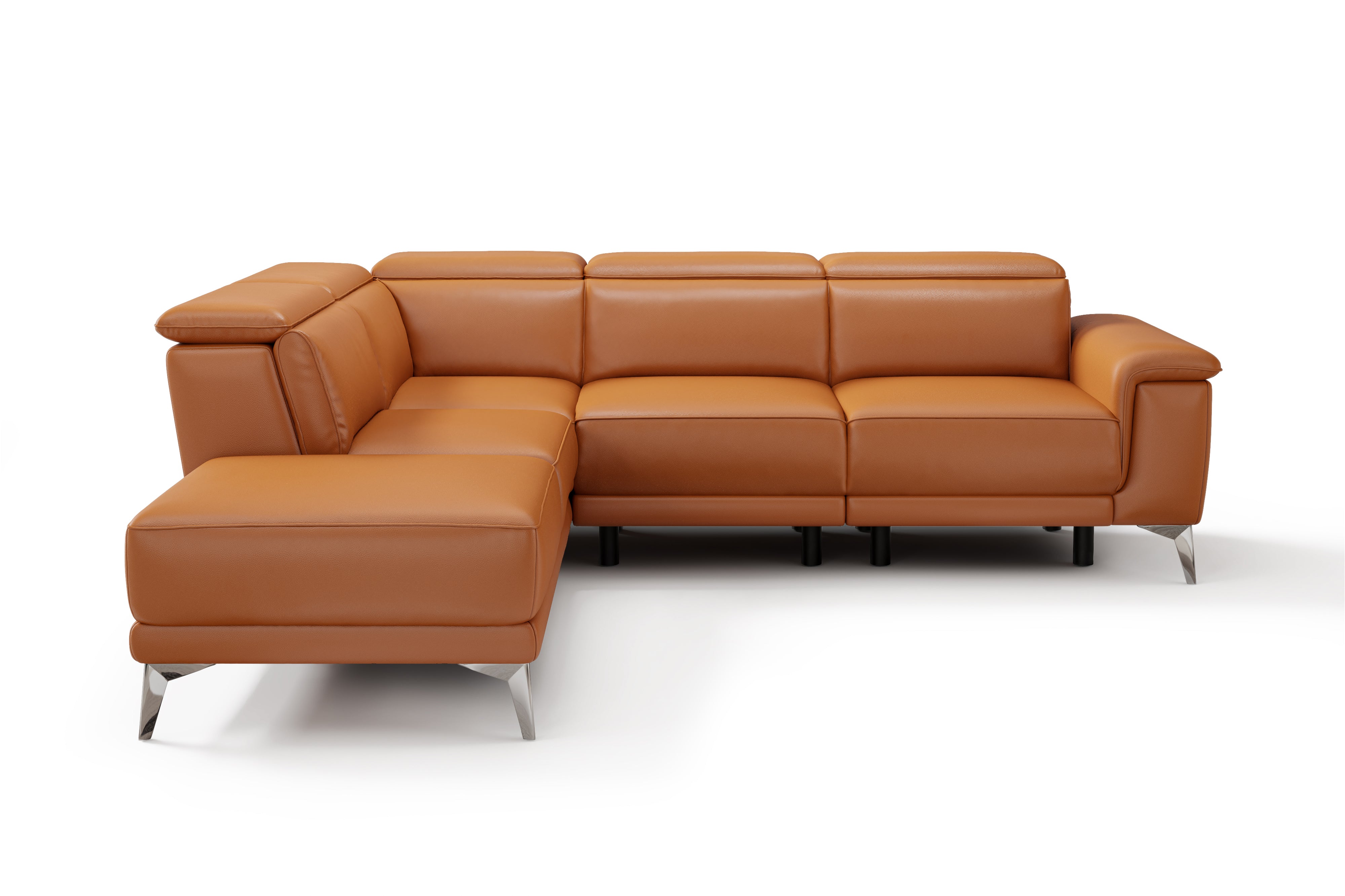 Pista Leather Reclining Sectional Sofa