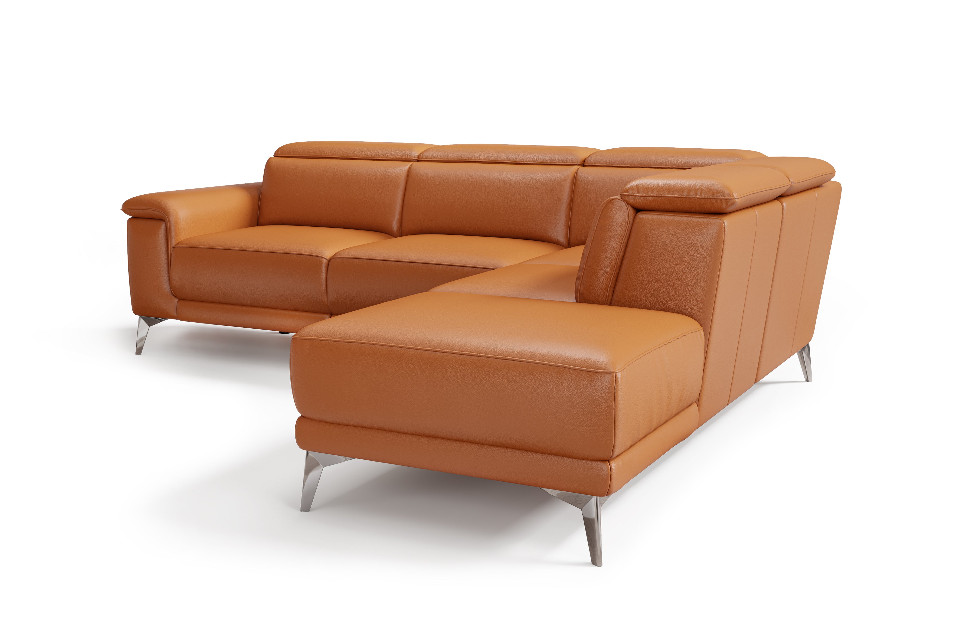 Pista Leather Reclining Sectional Sofa