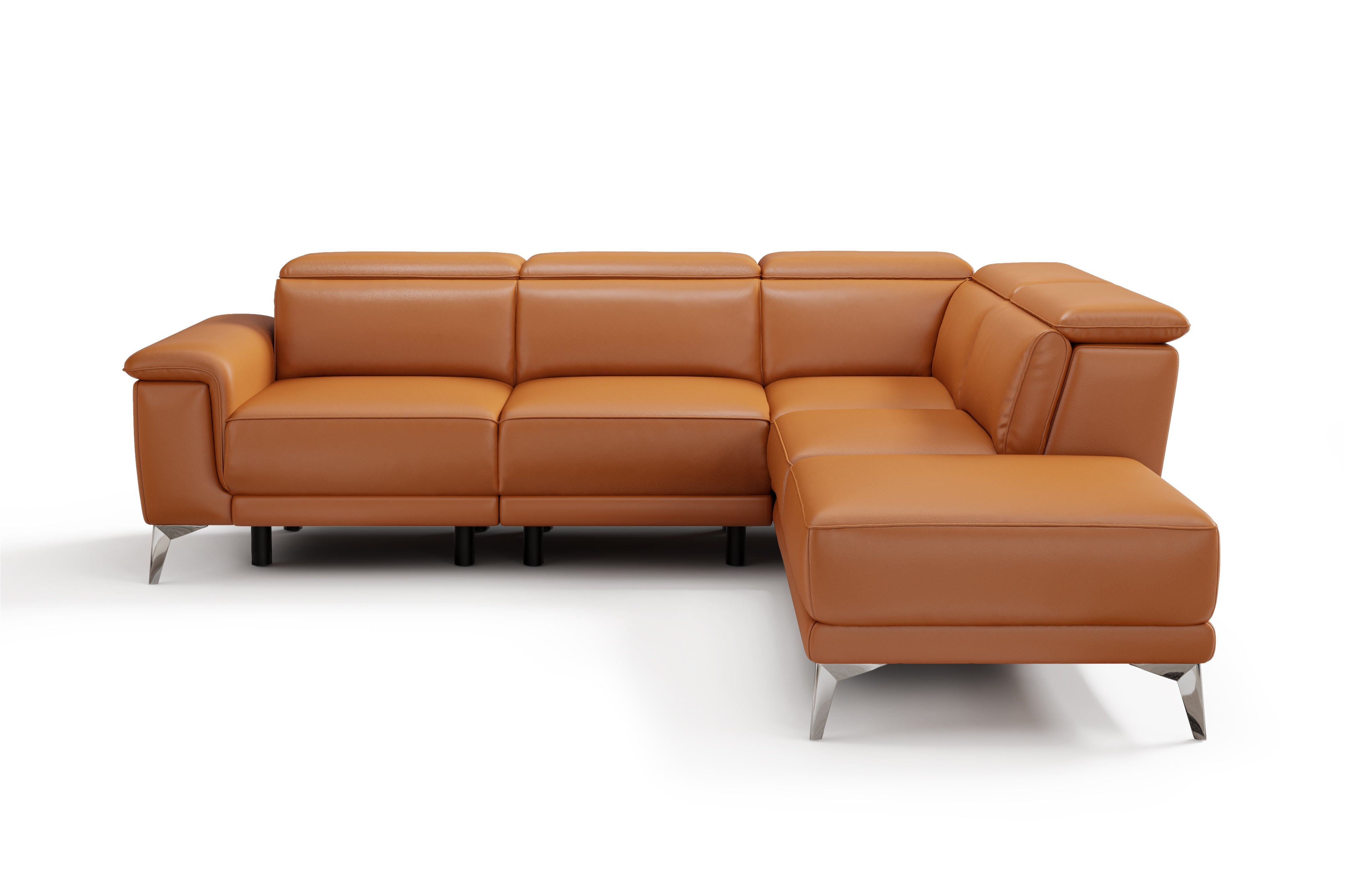 Pista Leather Reclining Sectional Sofa