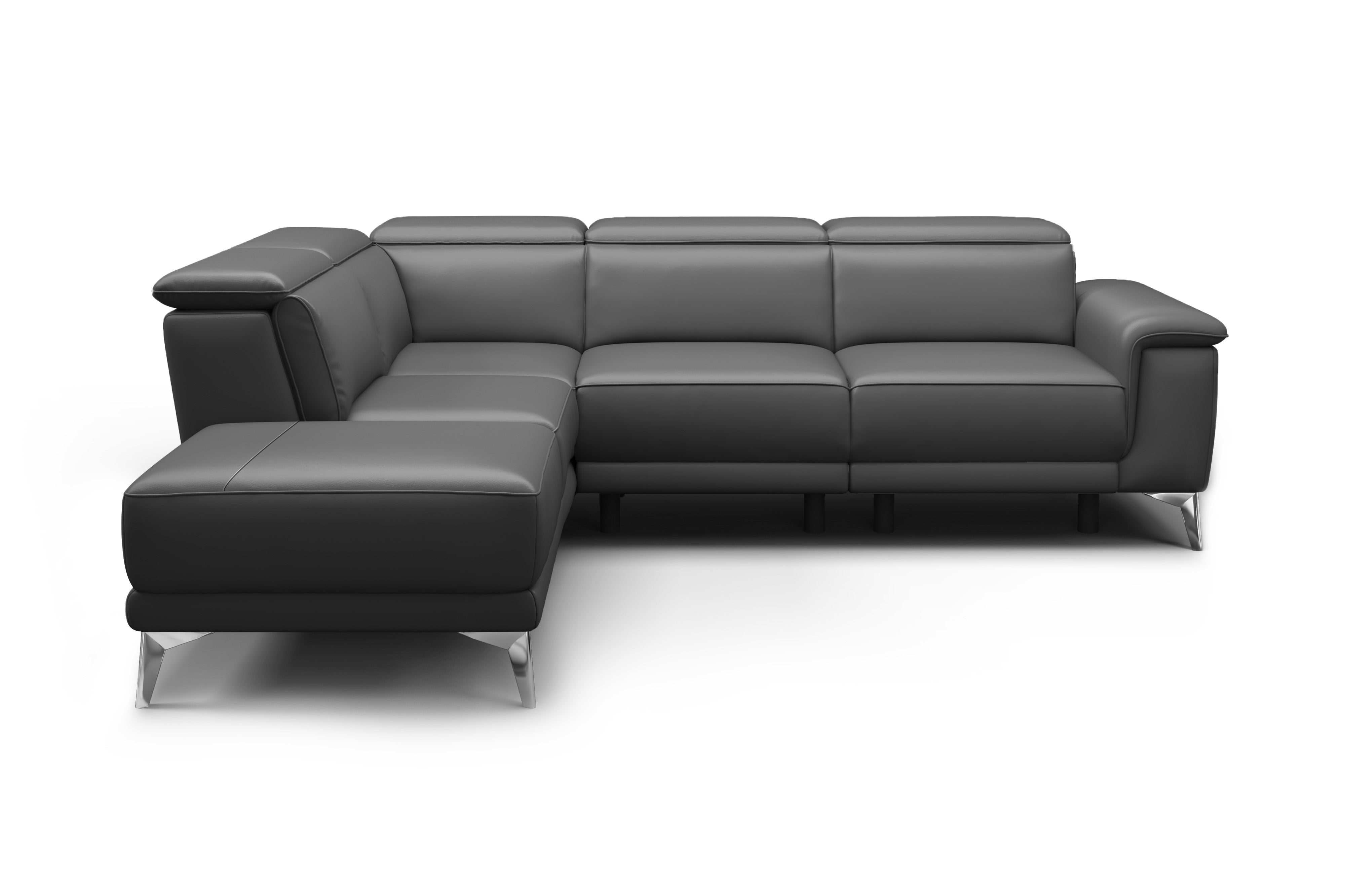 Pista Leather Reclining Sectional Sofa