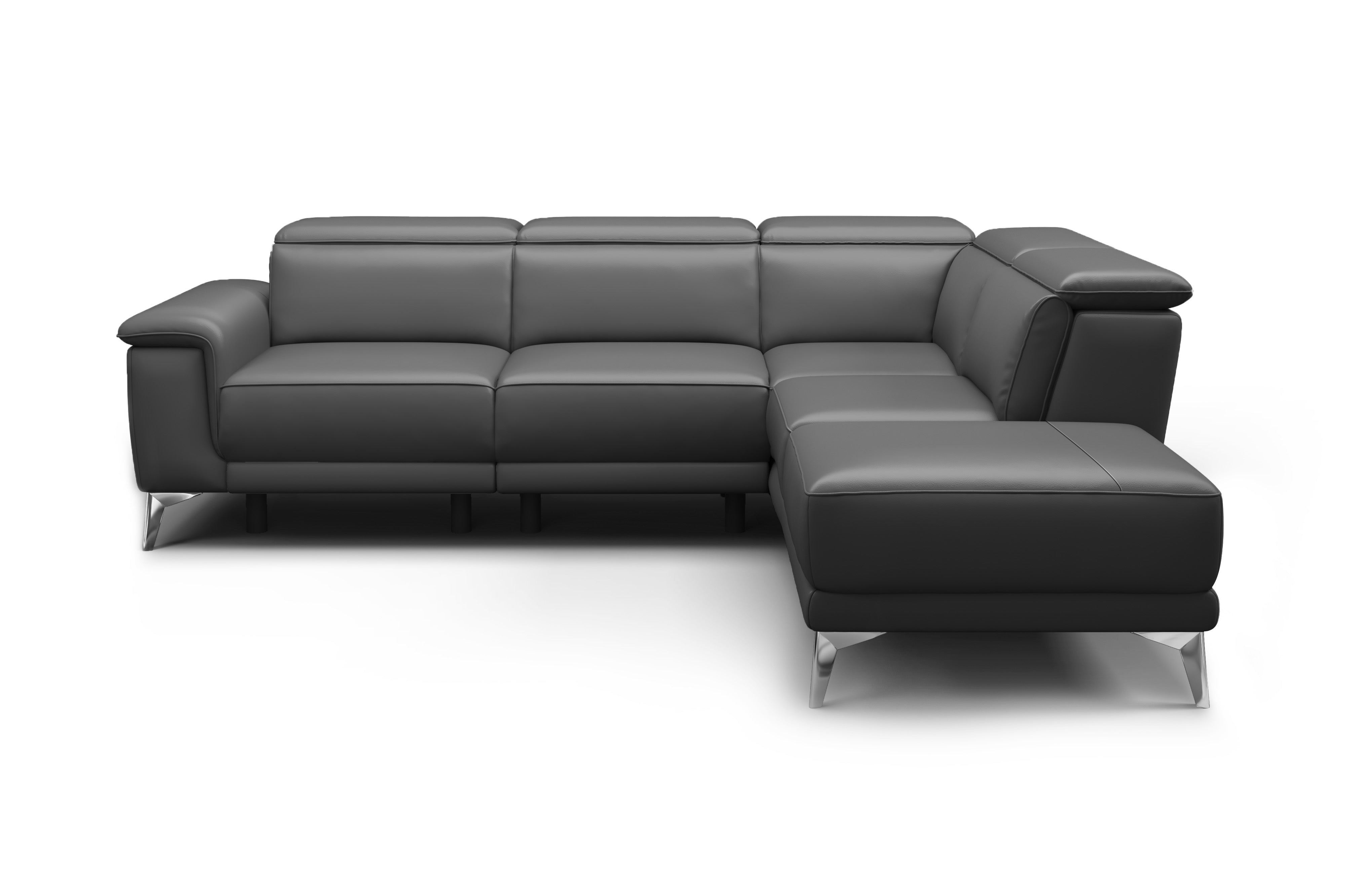 Pista Leather Reclining Sectional Sofa