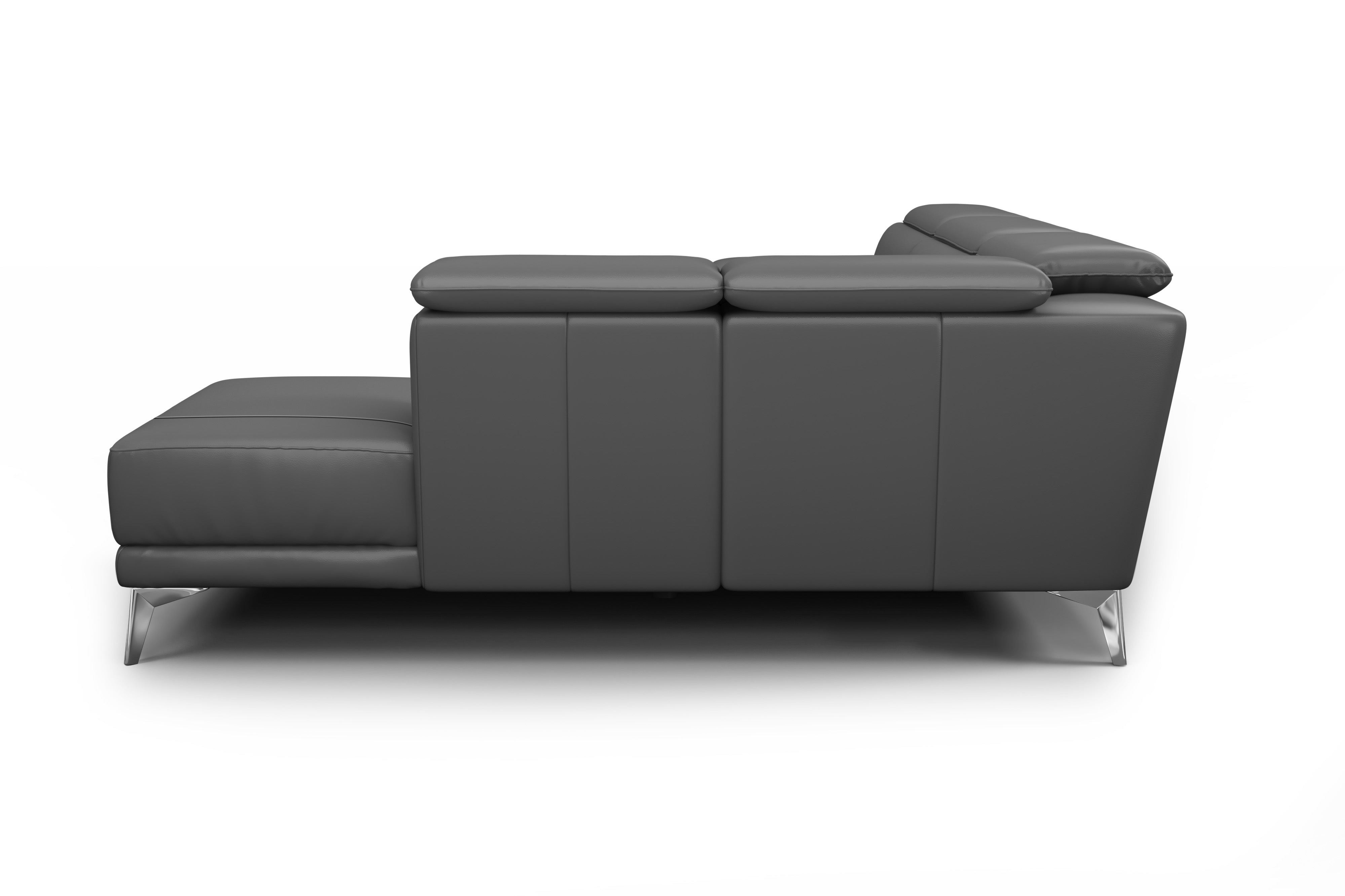 Pista Leather Reclining Sectional Sofa