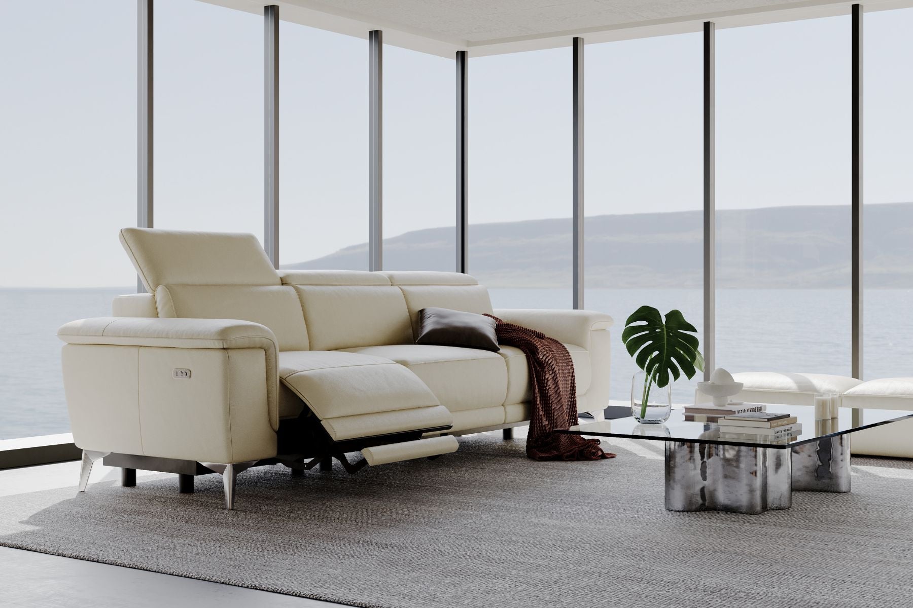 Millet Nordic Hygge™ Leather Reclining Sofa