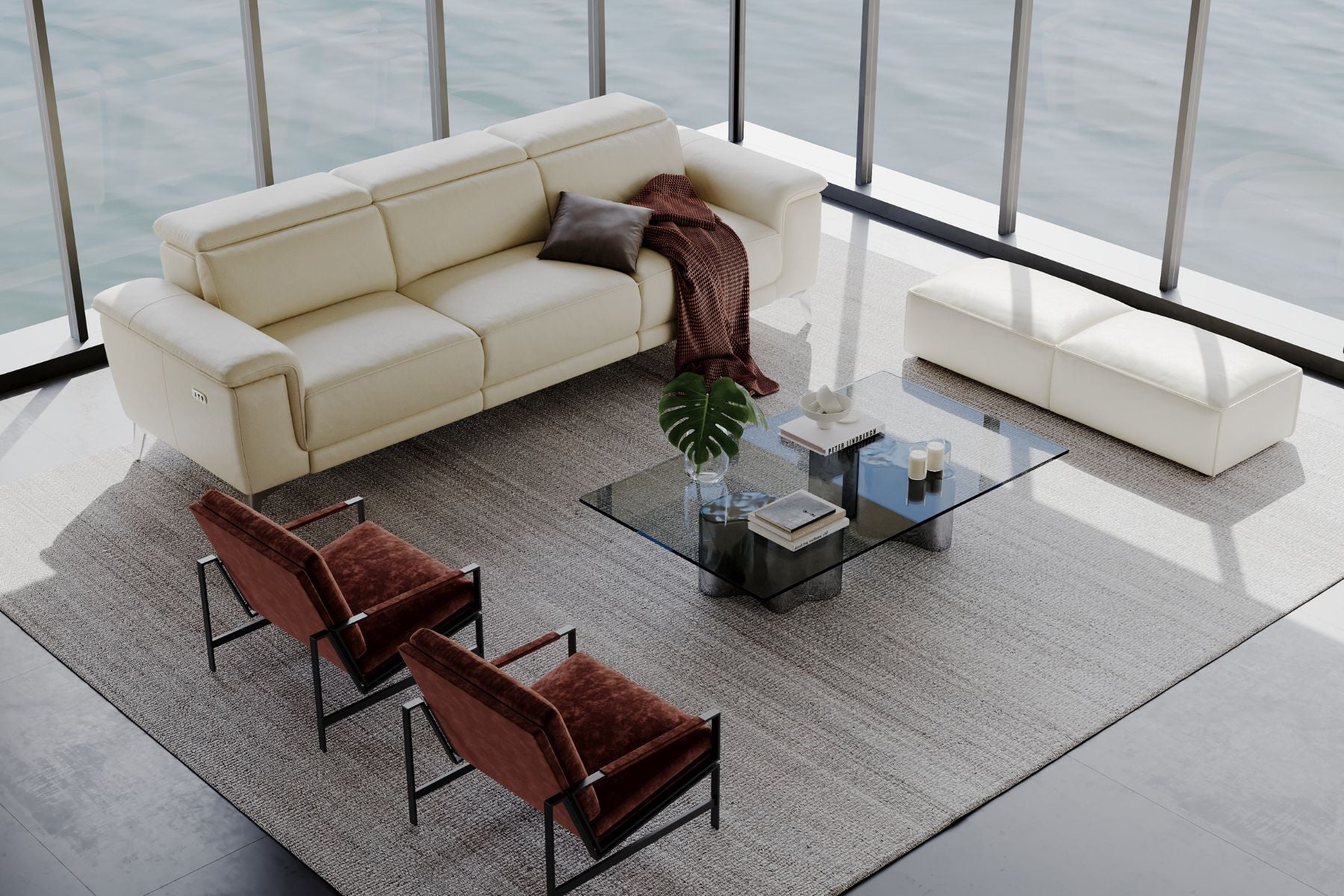 Millet Nordic Hygge™ Leather Reclining Sofa