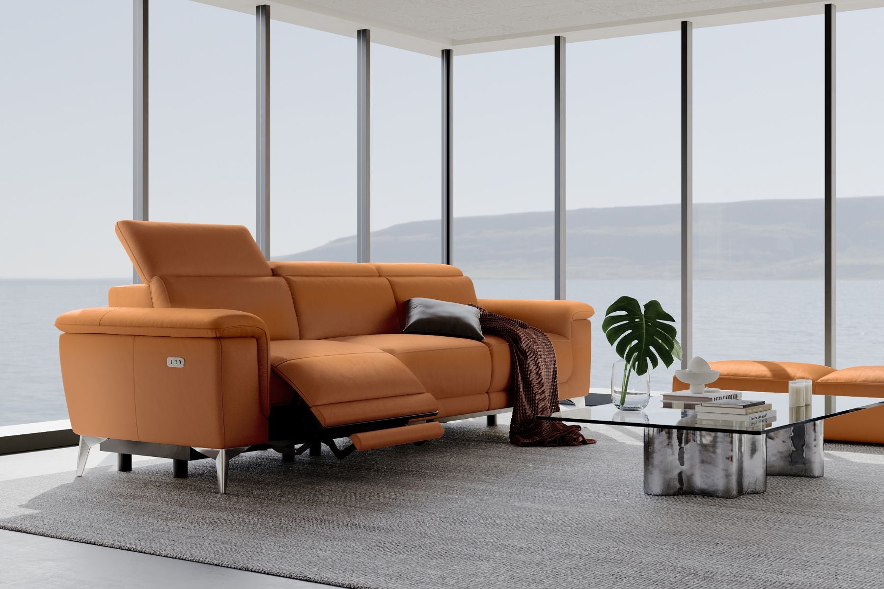 Millet Nordic Hygge™ Leather Reclining Sofa