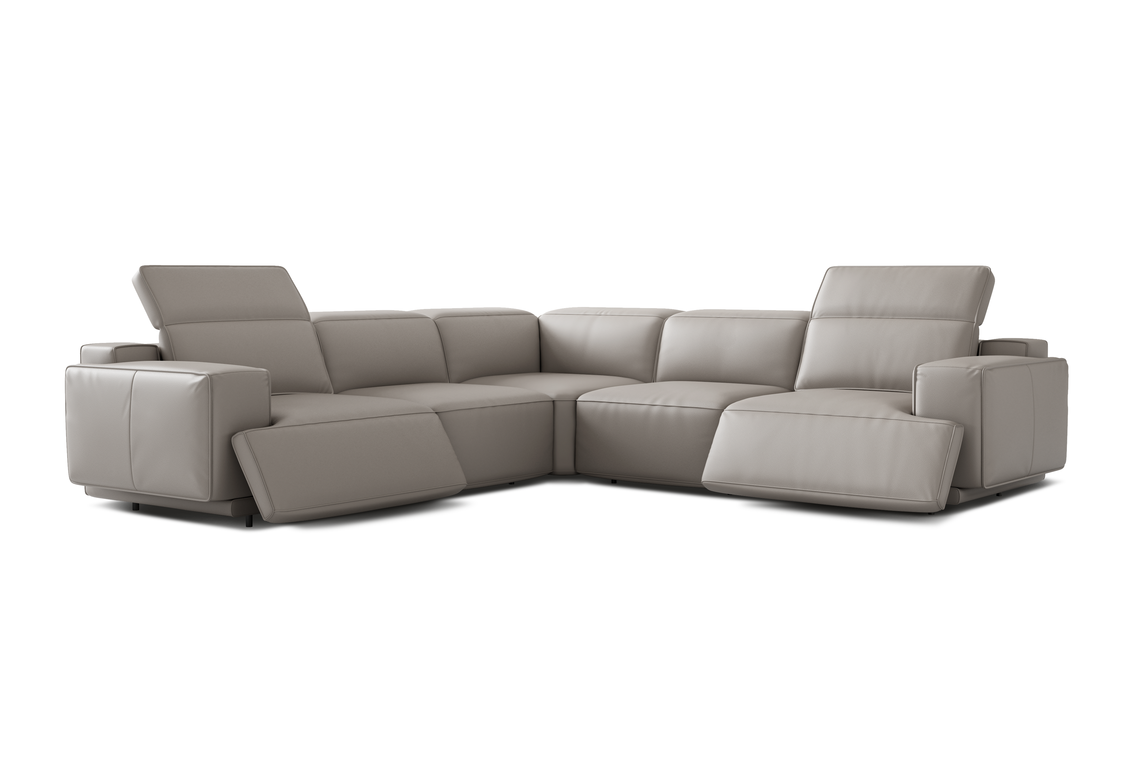 Bain Leather Corner Recliner Sectional