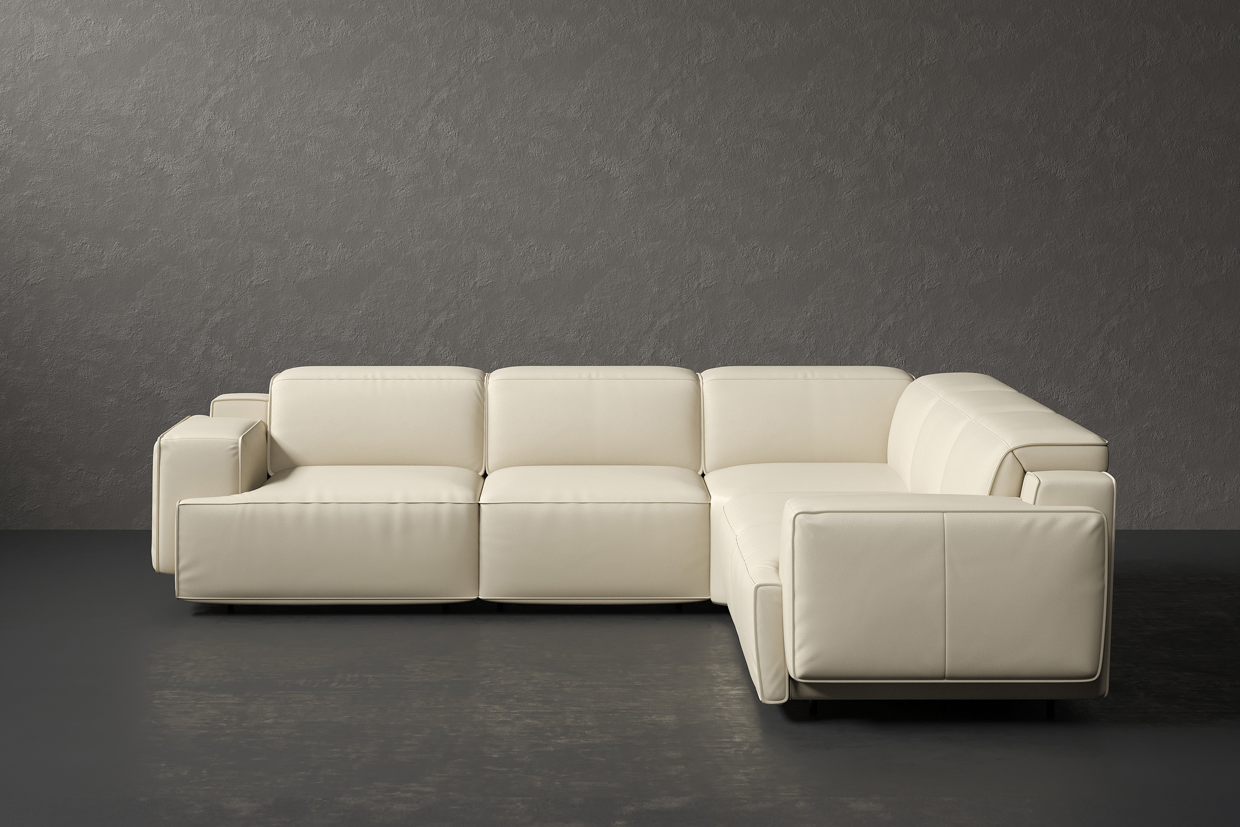 Bain Leather Corner Recliner Sectional