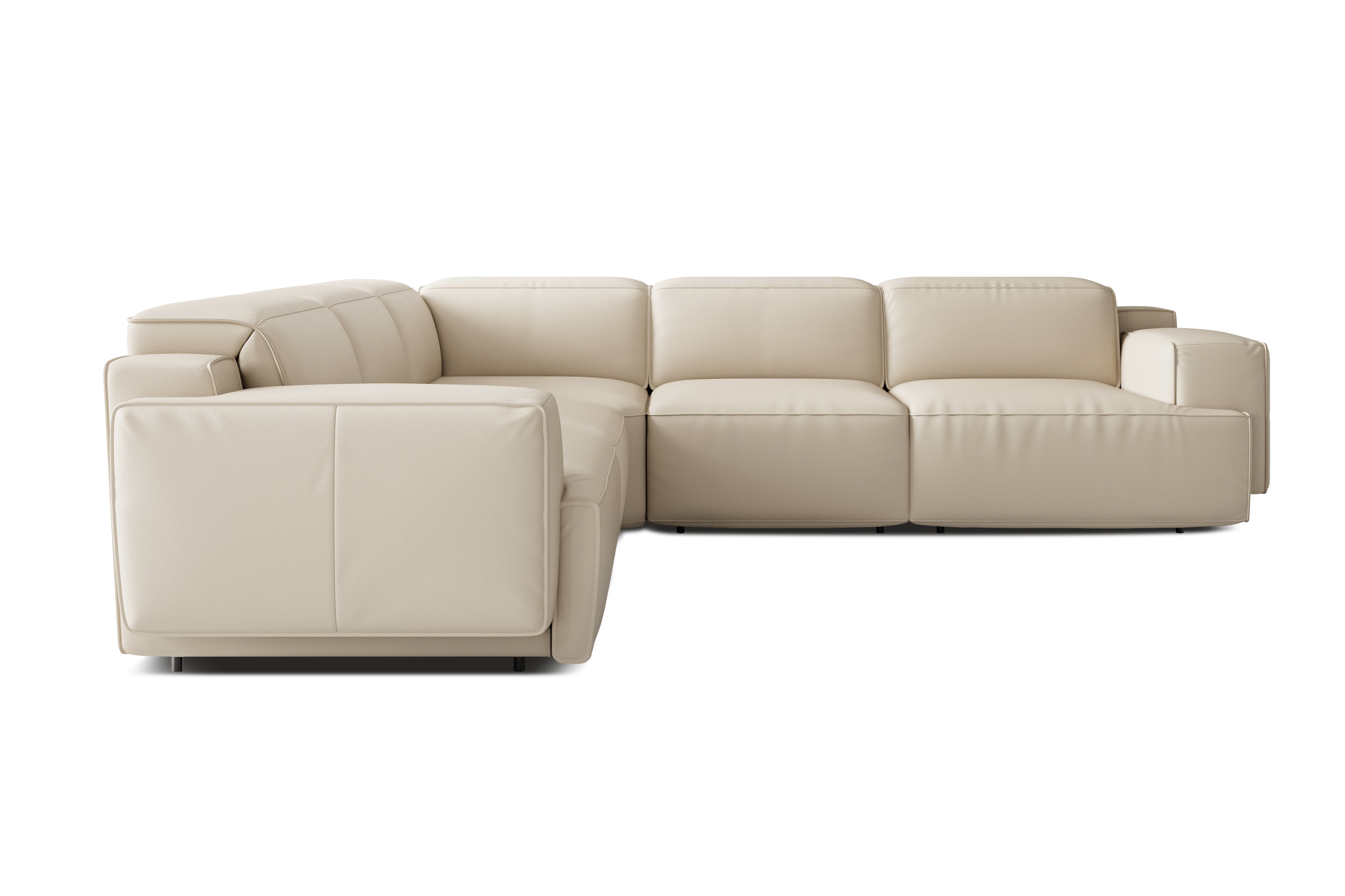 Bain Leather Corner Recliner Sectional