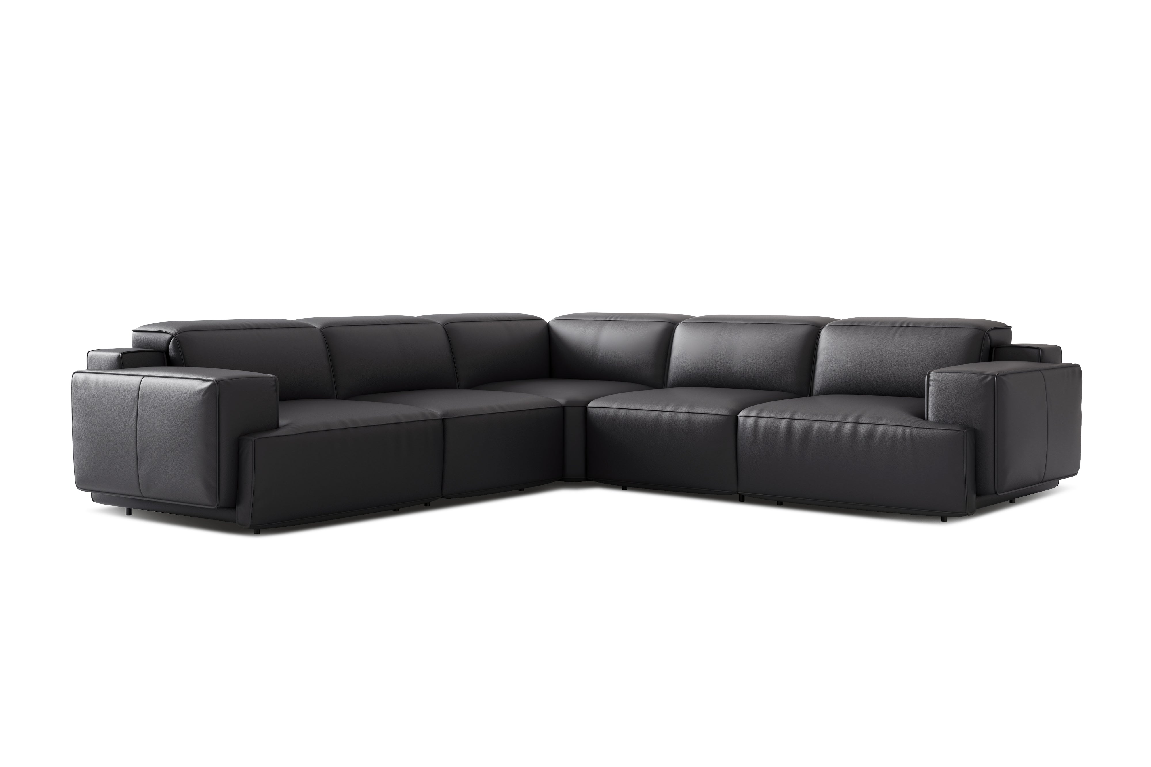 Bain Leather Corner Recliner Sectional