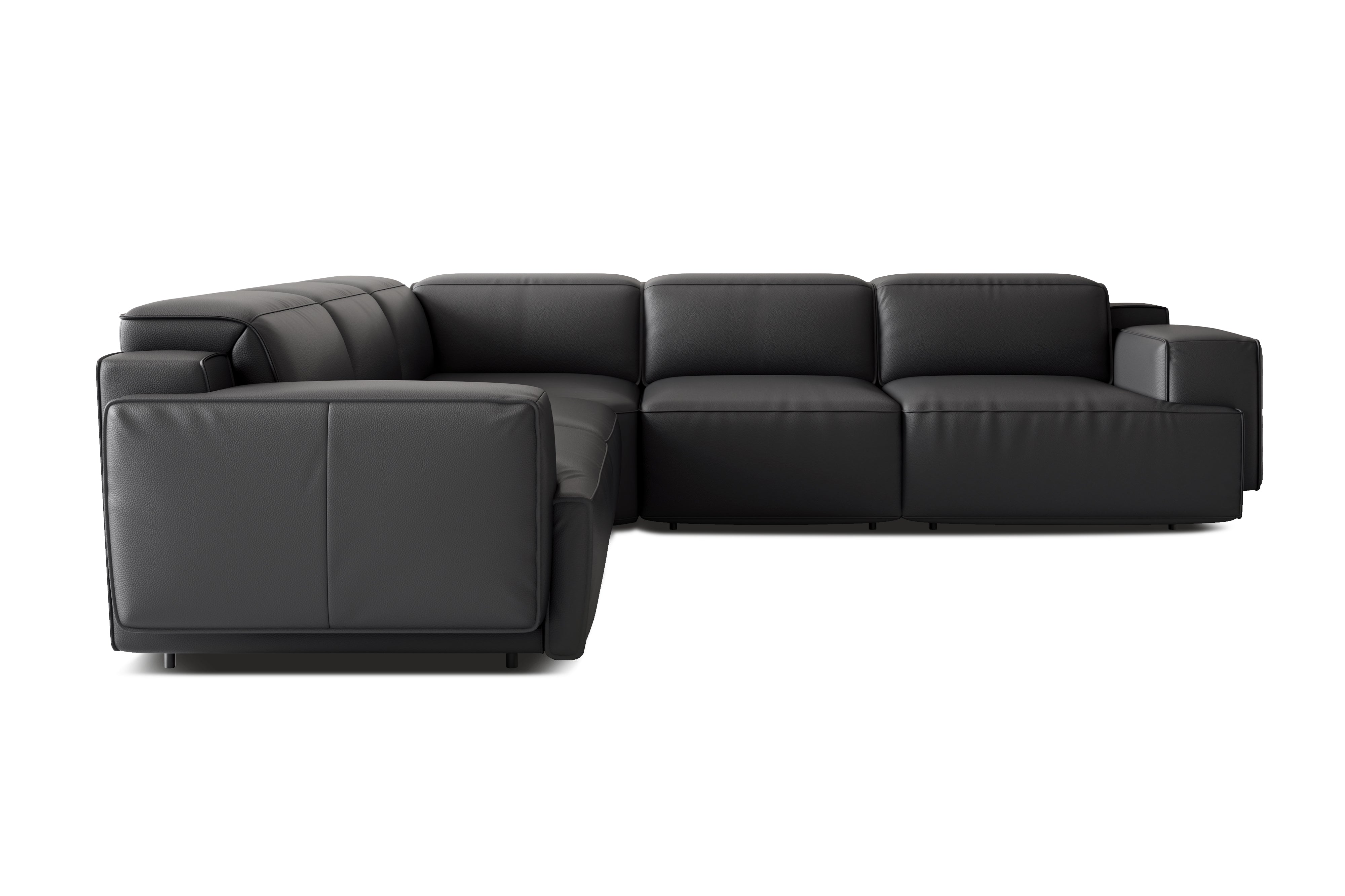 Bain Leather Corner Recliner Sectional