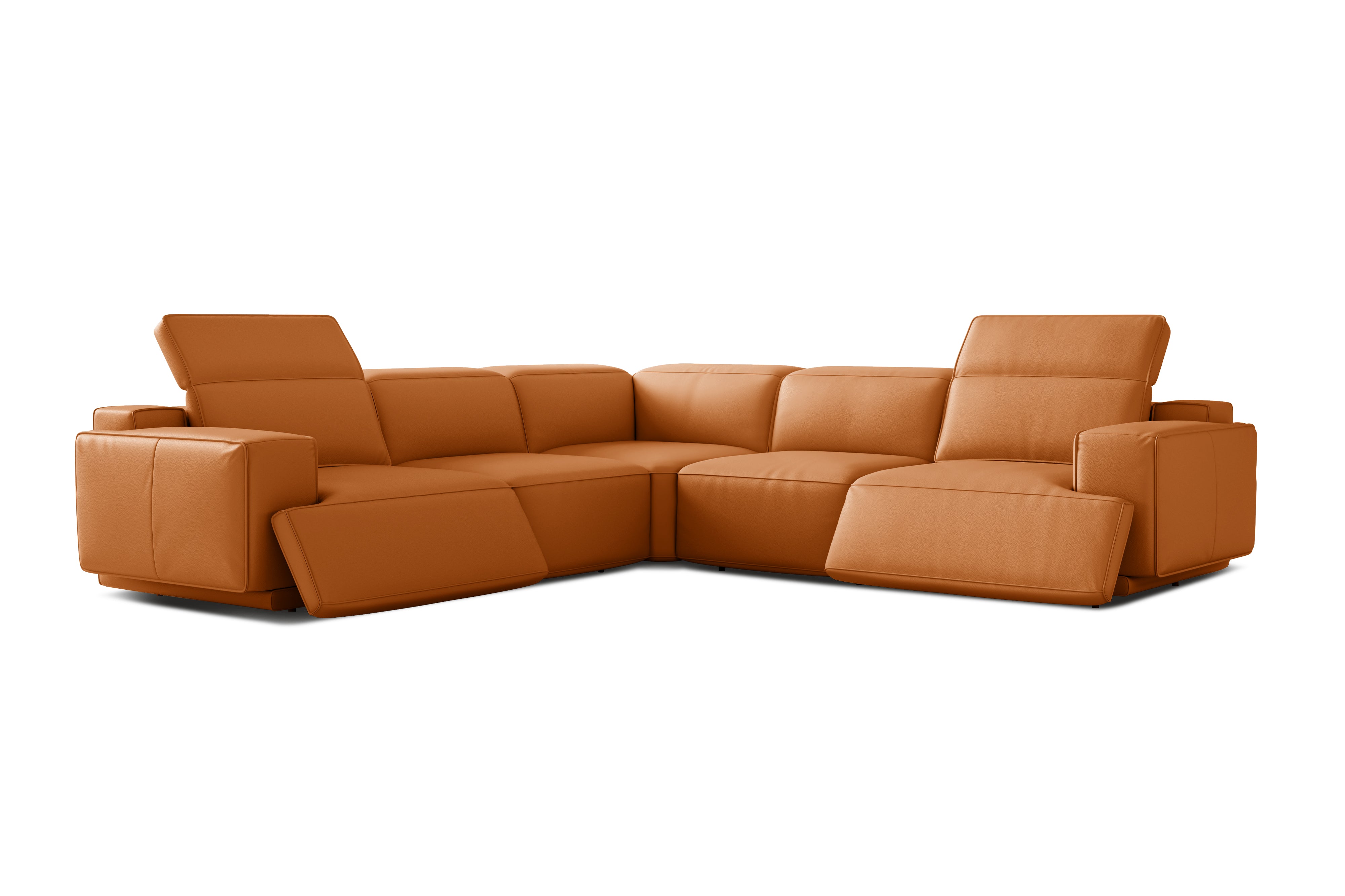 Bain Leather Corner Recliner Sectional