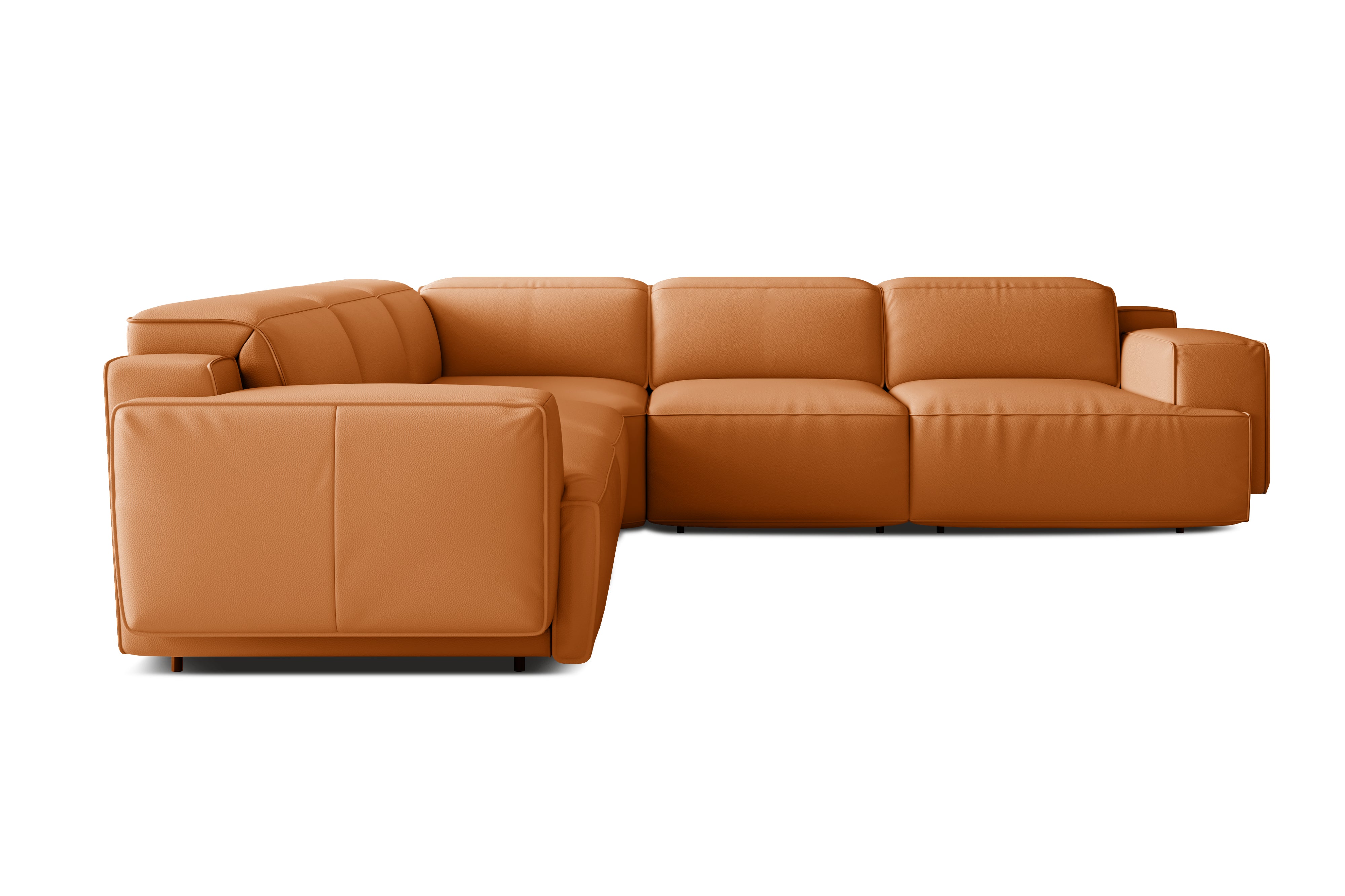 Bain Leather Corner Recliner Sectional