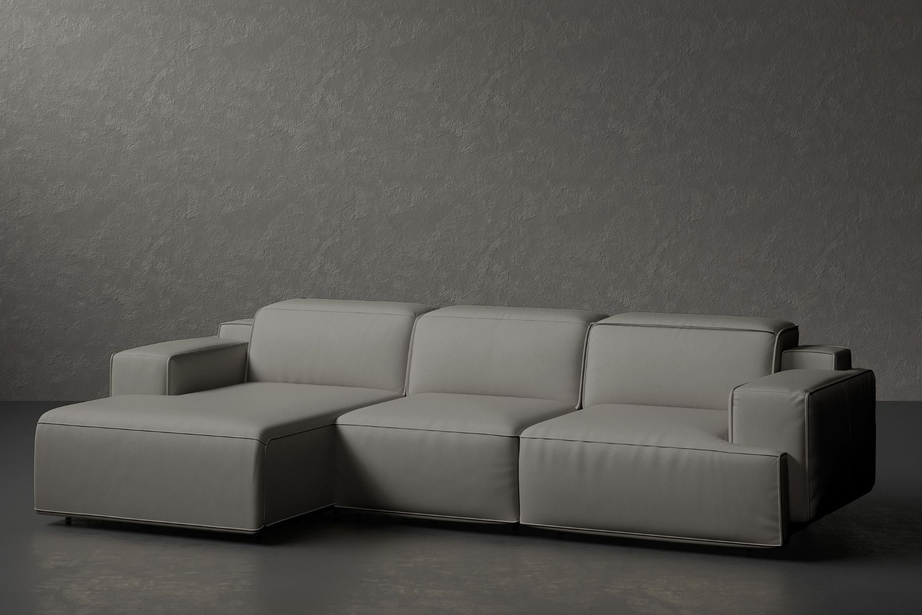 Bain Leather Recliner Sectional Sofa