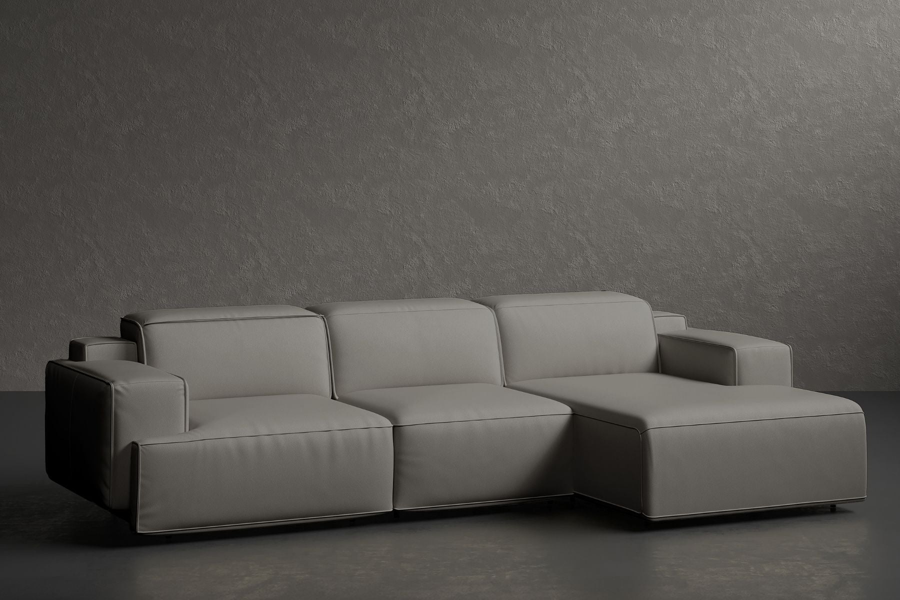 Bain Leather Recliner Sectional Sofa