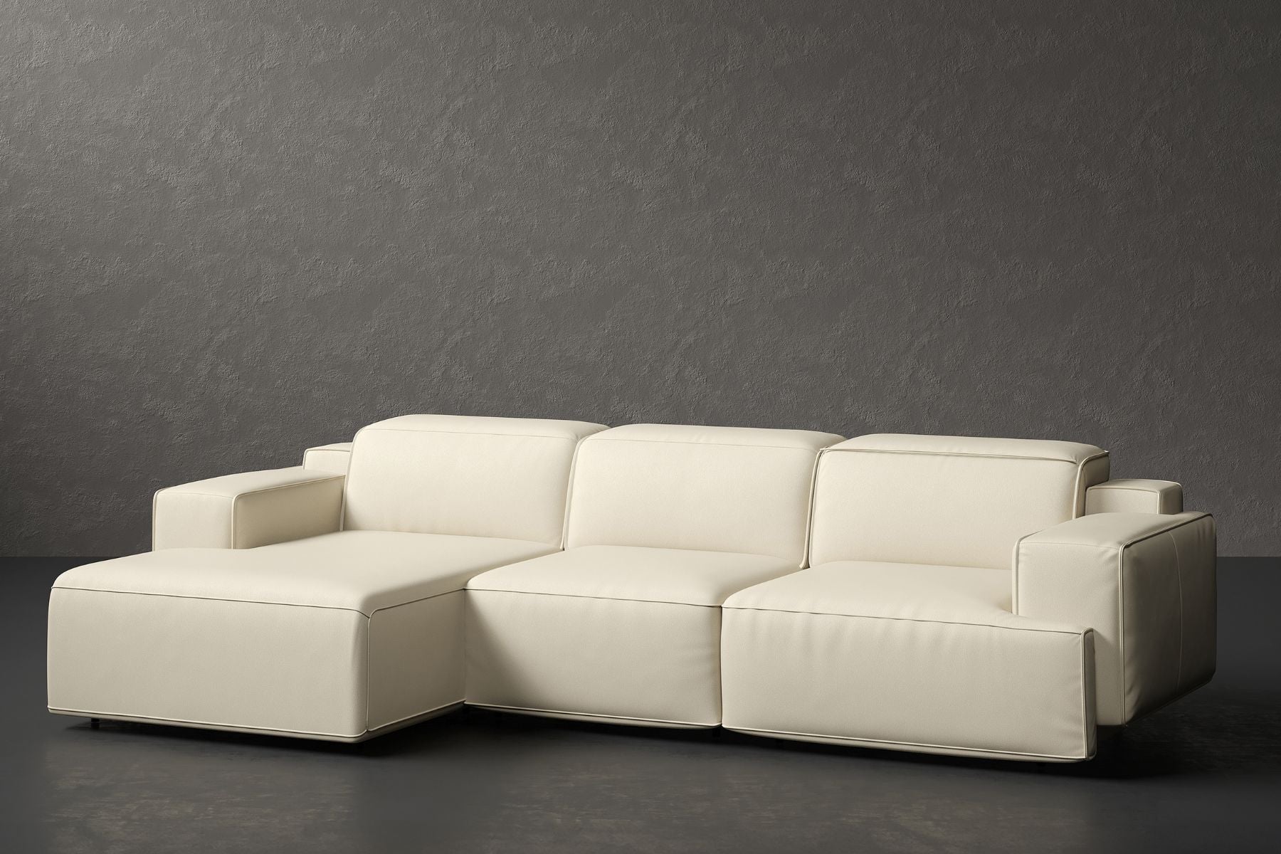 Bain Leather Recliner Sectional Sofa