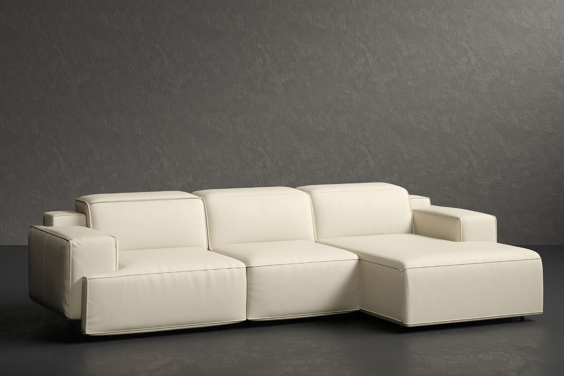 Bain Leather Recliner Sectional Sofa