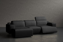 Bain Leather Recliner Sectional Sofa