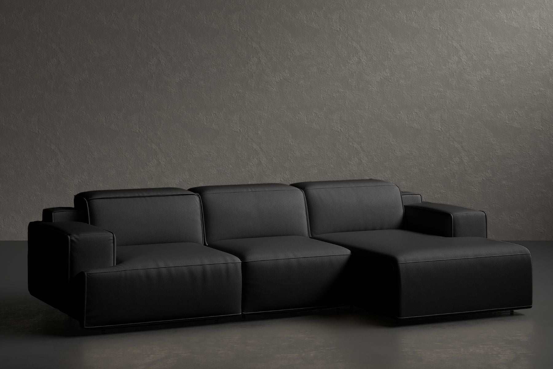 Bain Leather Recliner Sectional Sofa