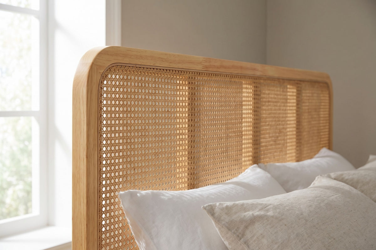 Woven Cane, Framed in Wood